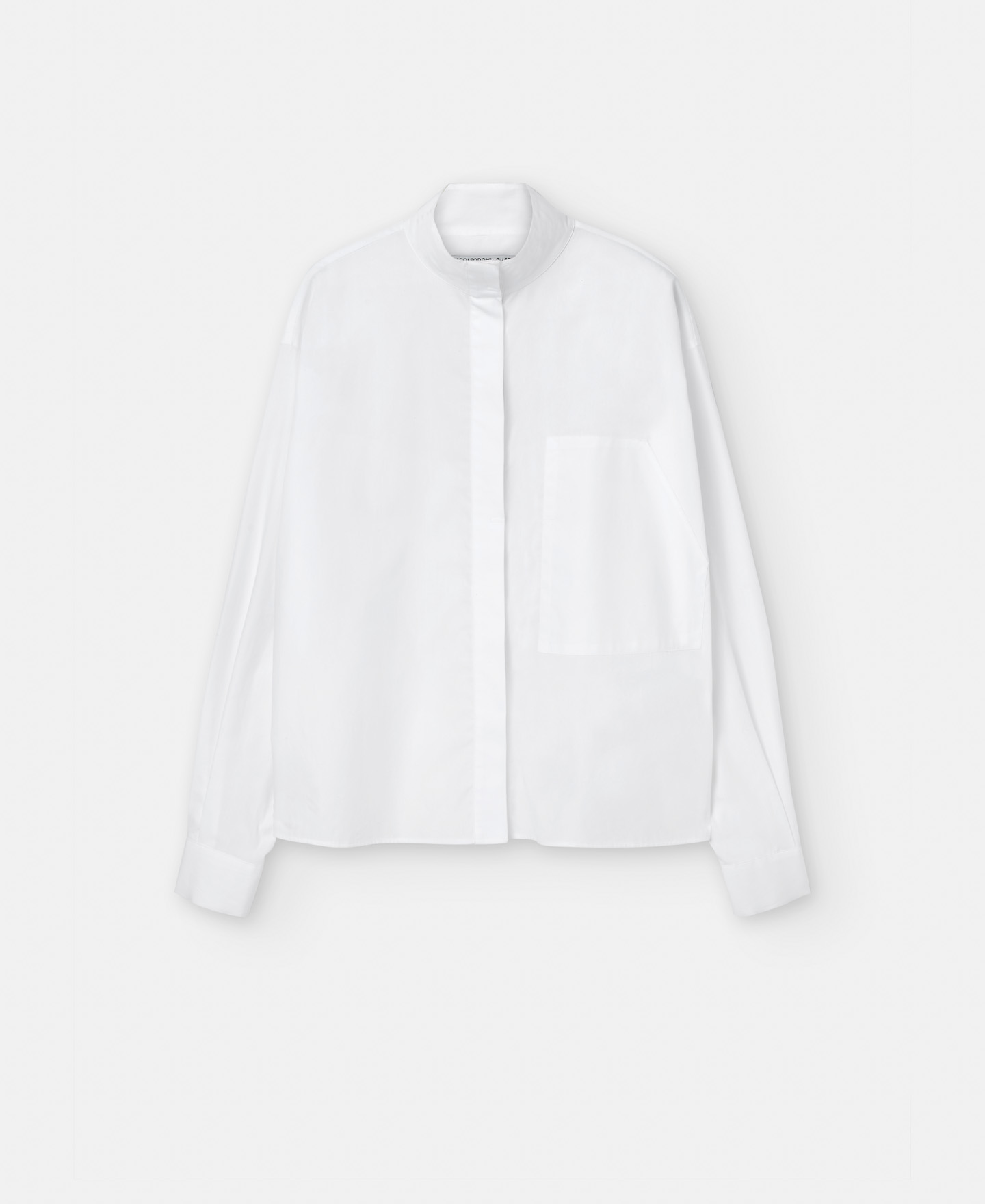 Mandarin collar cotton shirt image number 4