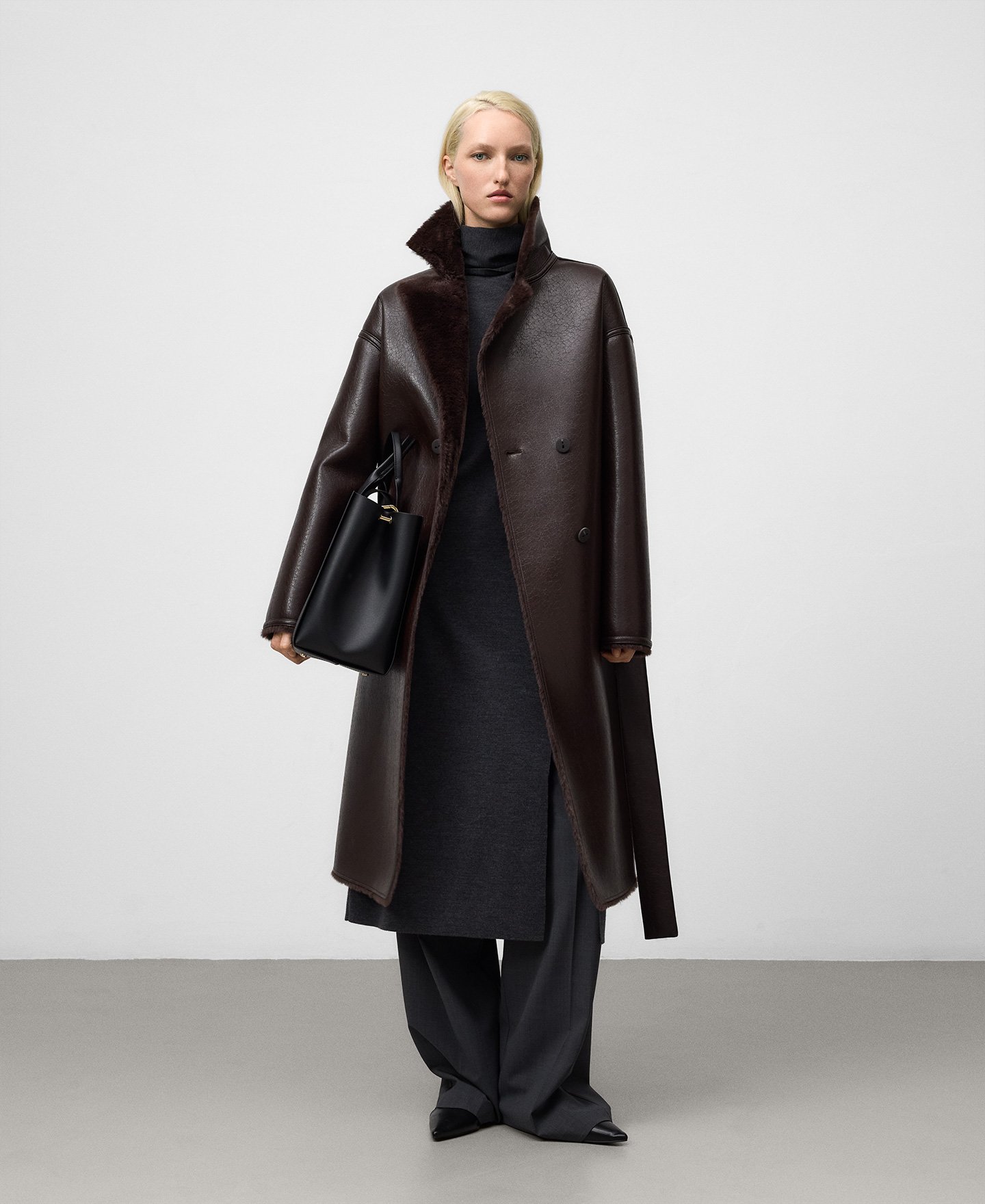 Non-Leather double-faced coat woman image number 1