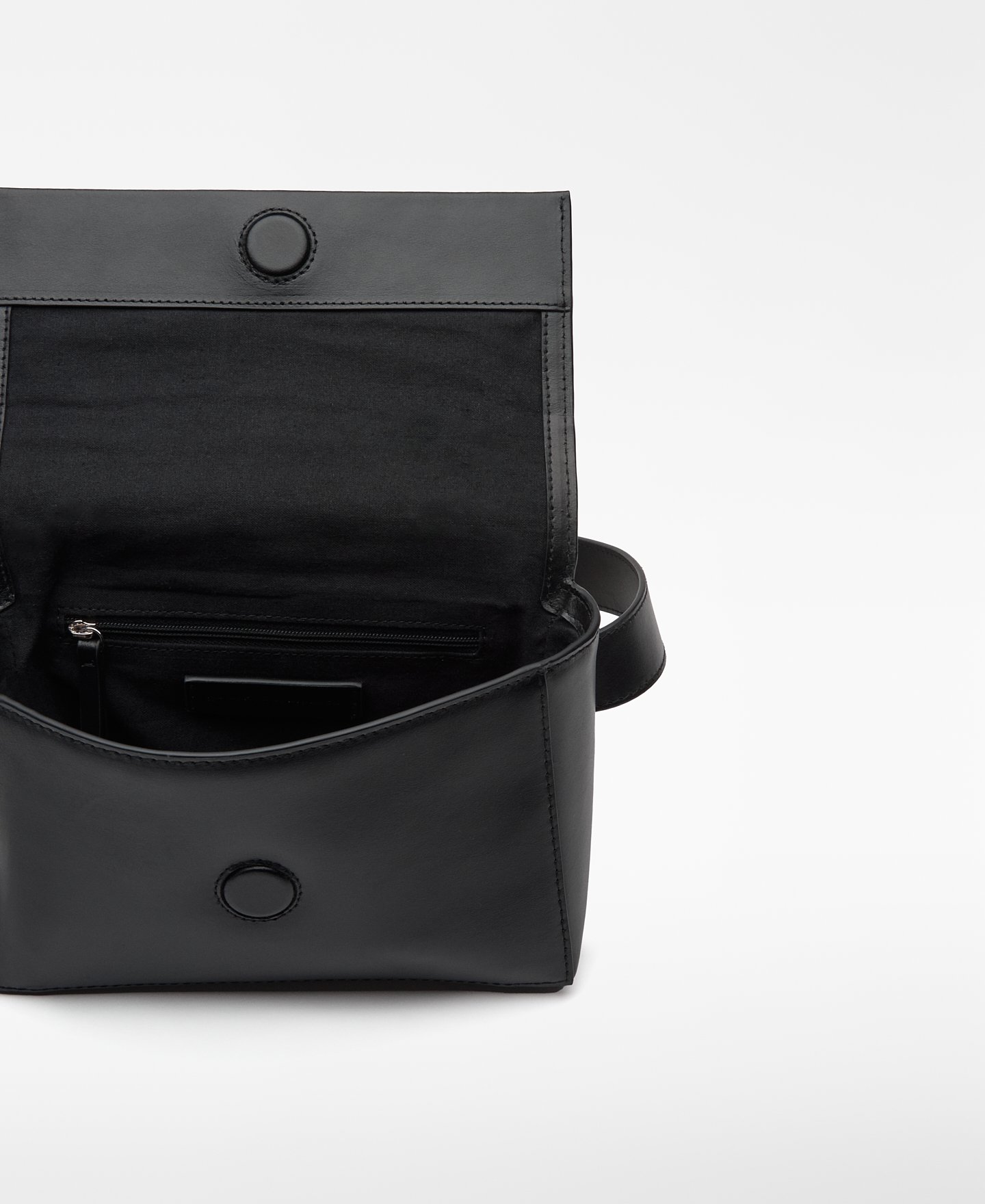 Bandolera caja piel hombre image number 3