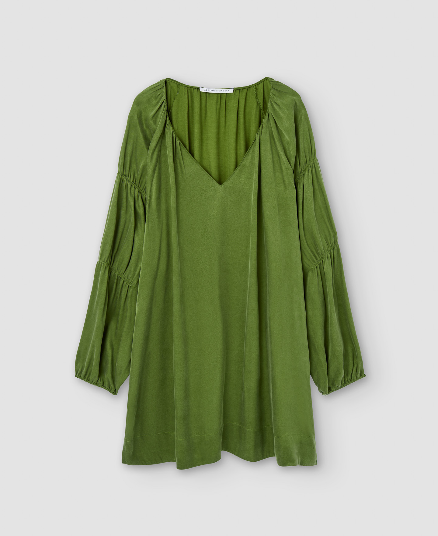 Cupro v-neckline blouse image number 4
