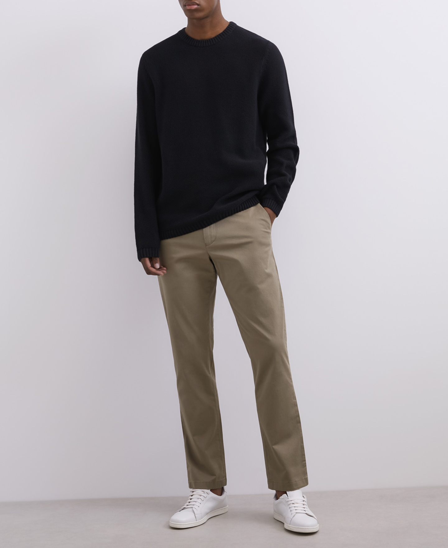 Pantalón chino algodón elástico image number 0