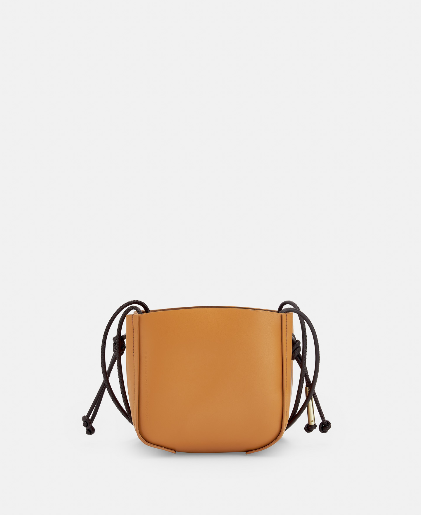 Responsible leather mini bucket bag image number 0