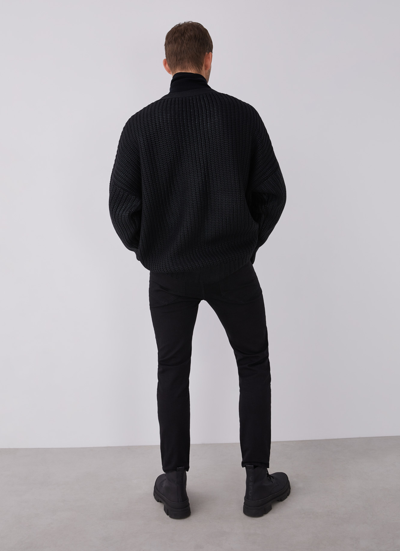 Textured-knit cardigan image number 1