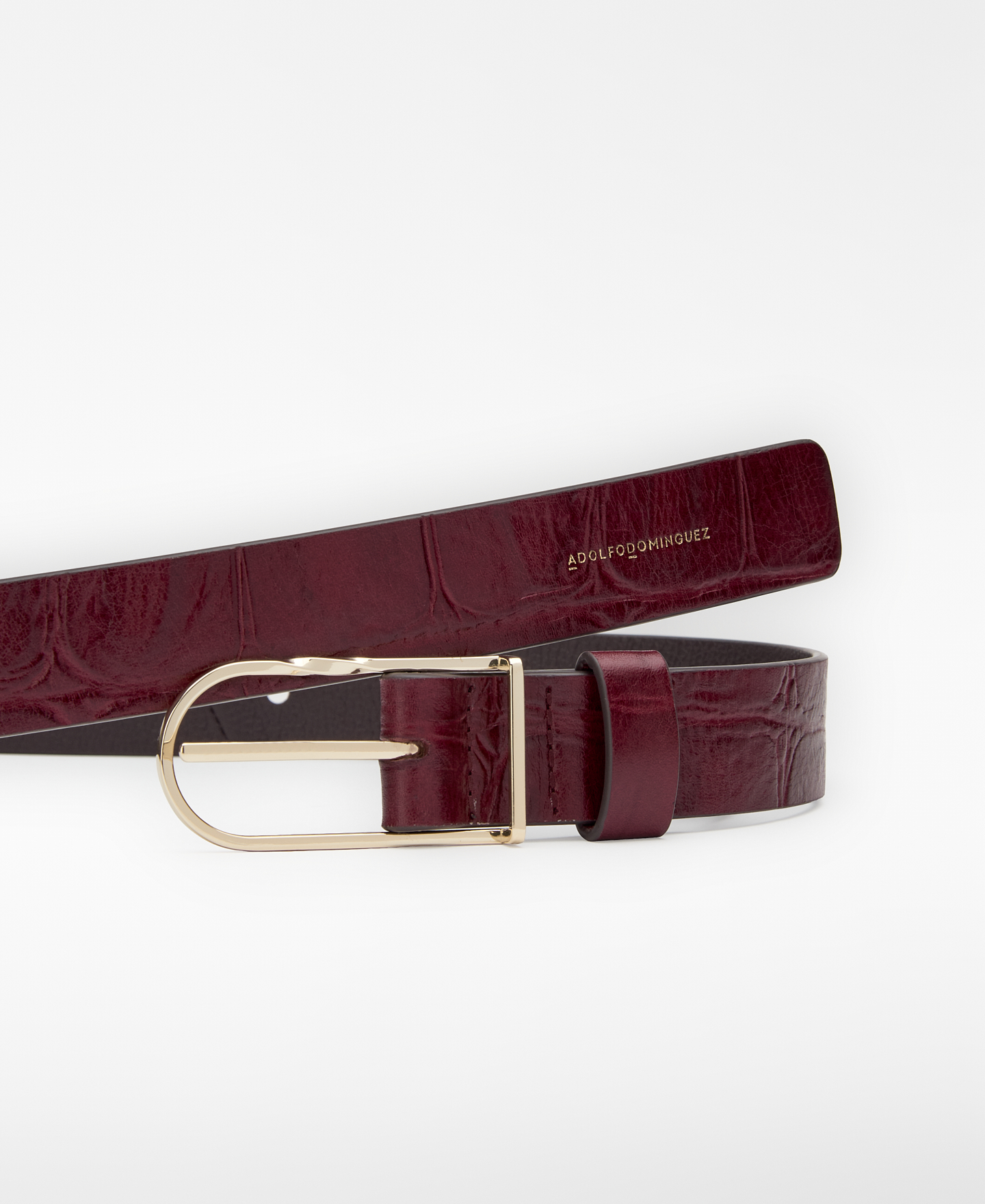 Croc-effect belt image number 2