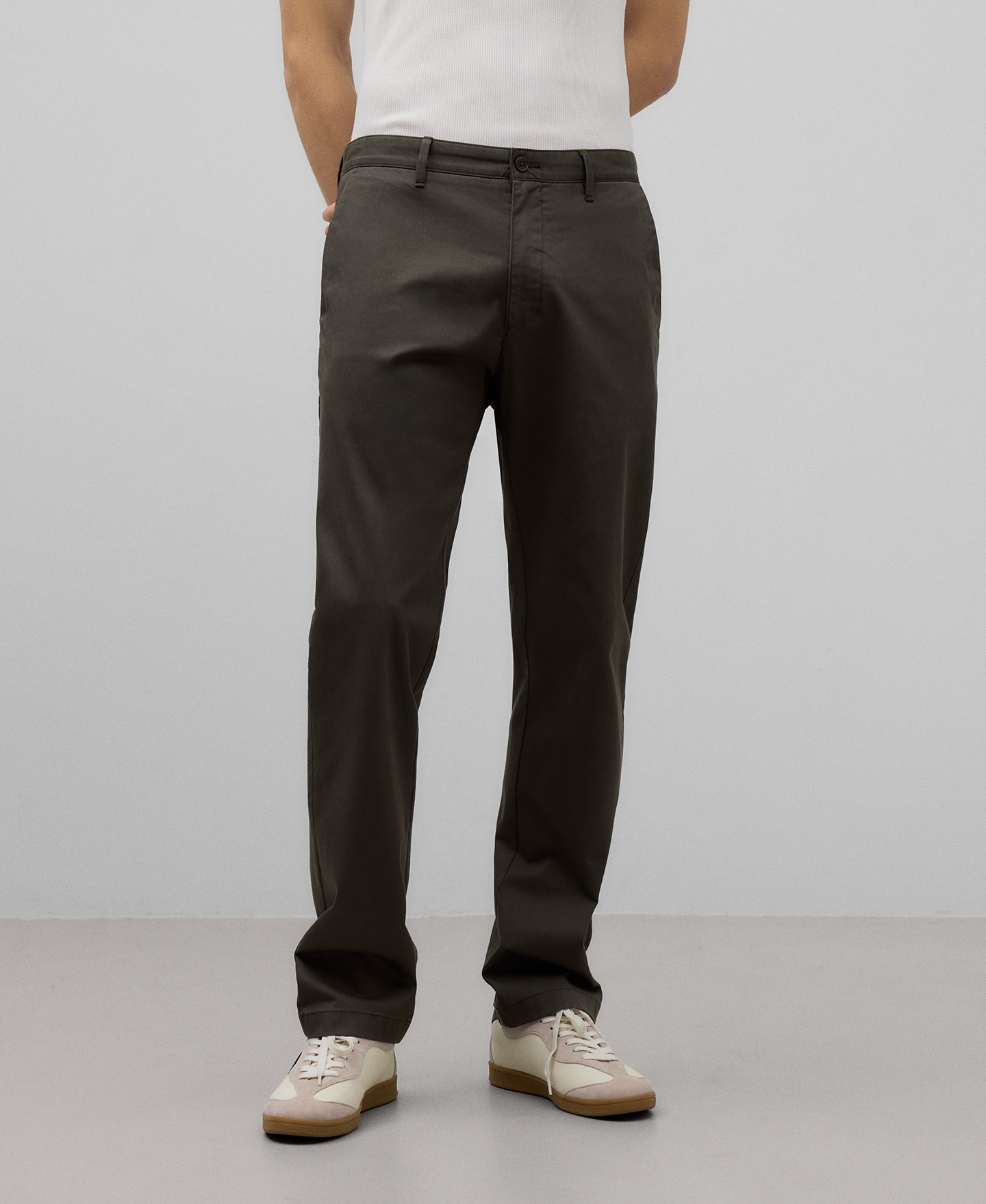 Pantal&oacute;n chino twill de algod&oacute;n image number 0