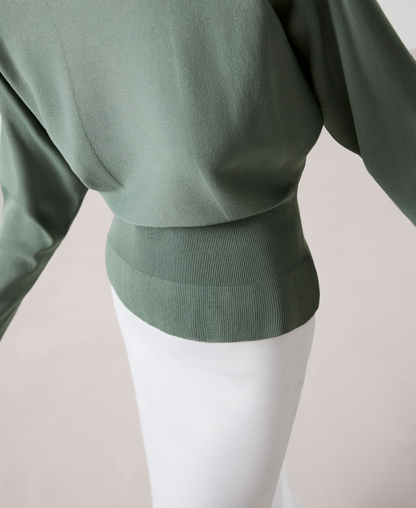 Viscose knitted sweater image number 3