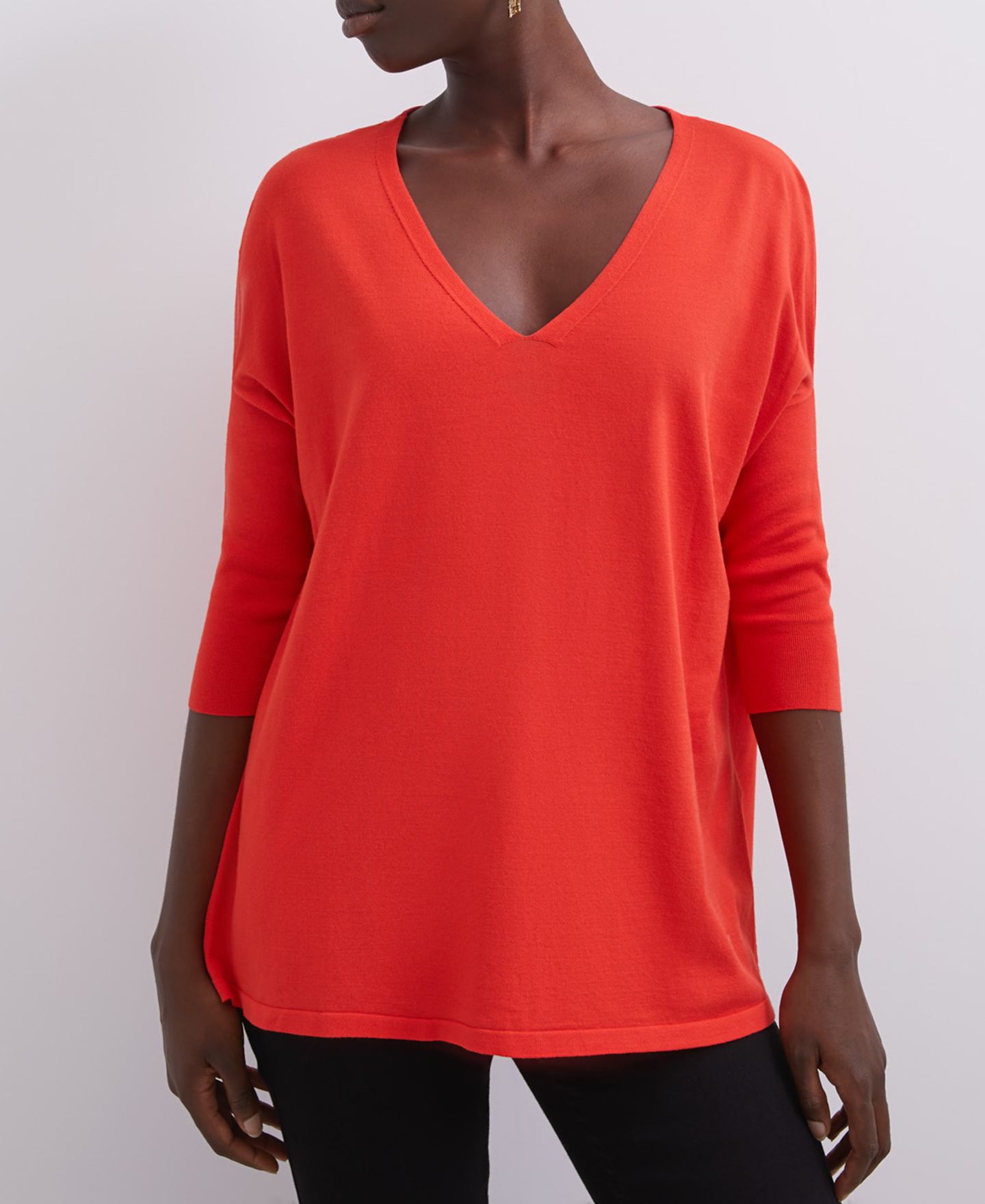 Jersey viscosa cuello pico image number 0