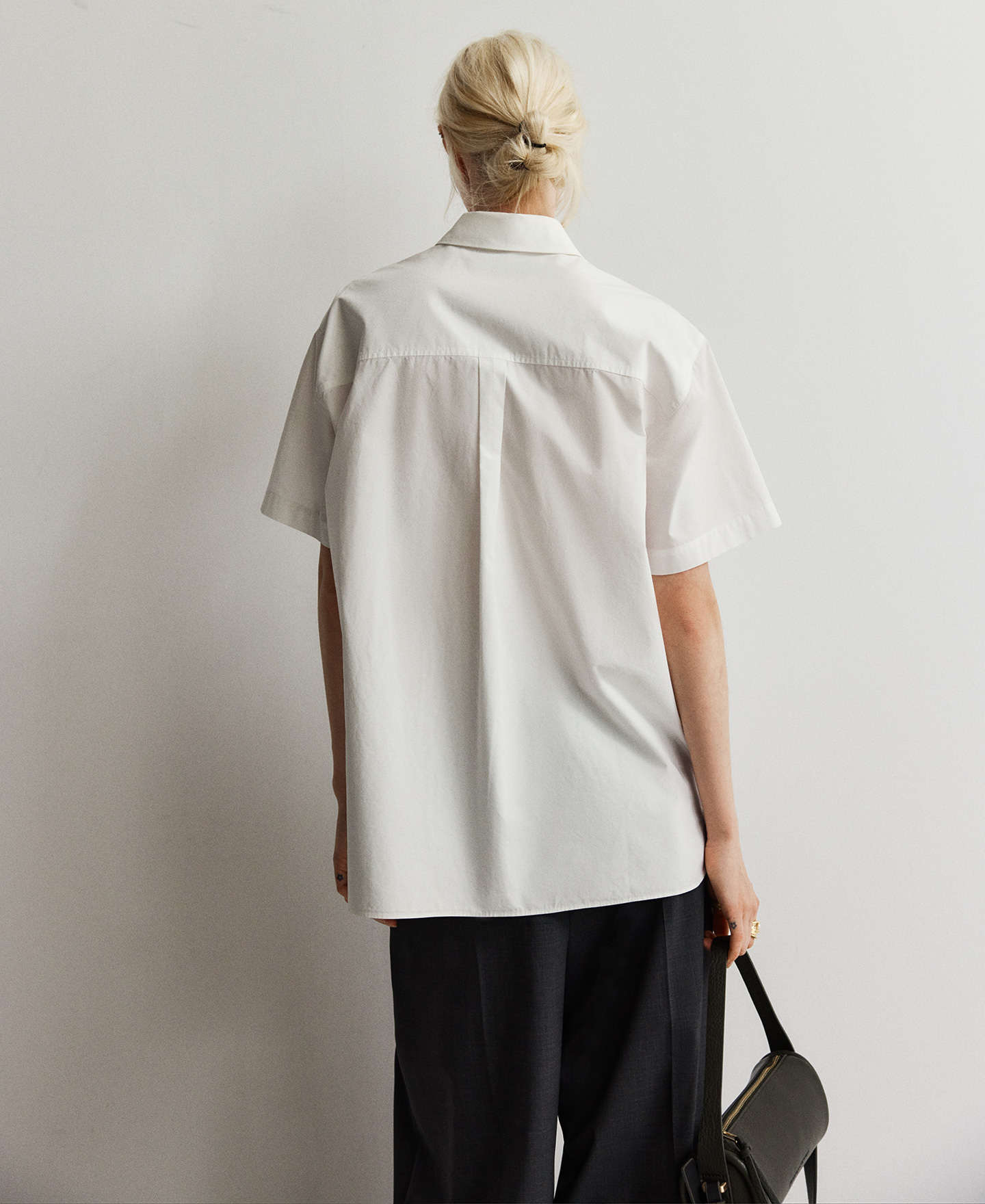 Camisa oversize algodón orgánico mujer image number 1