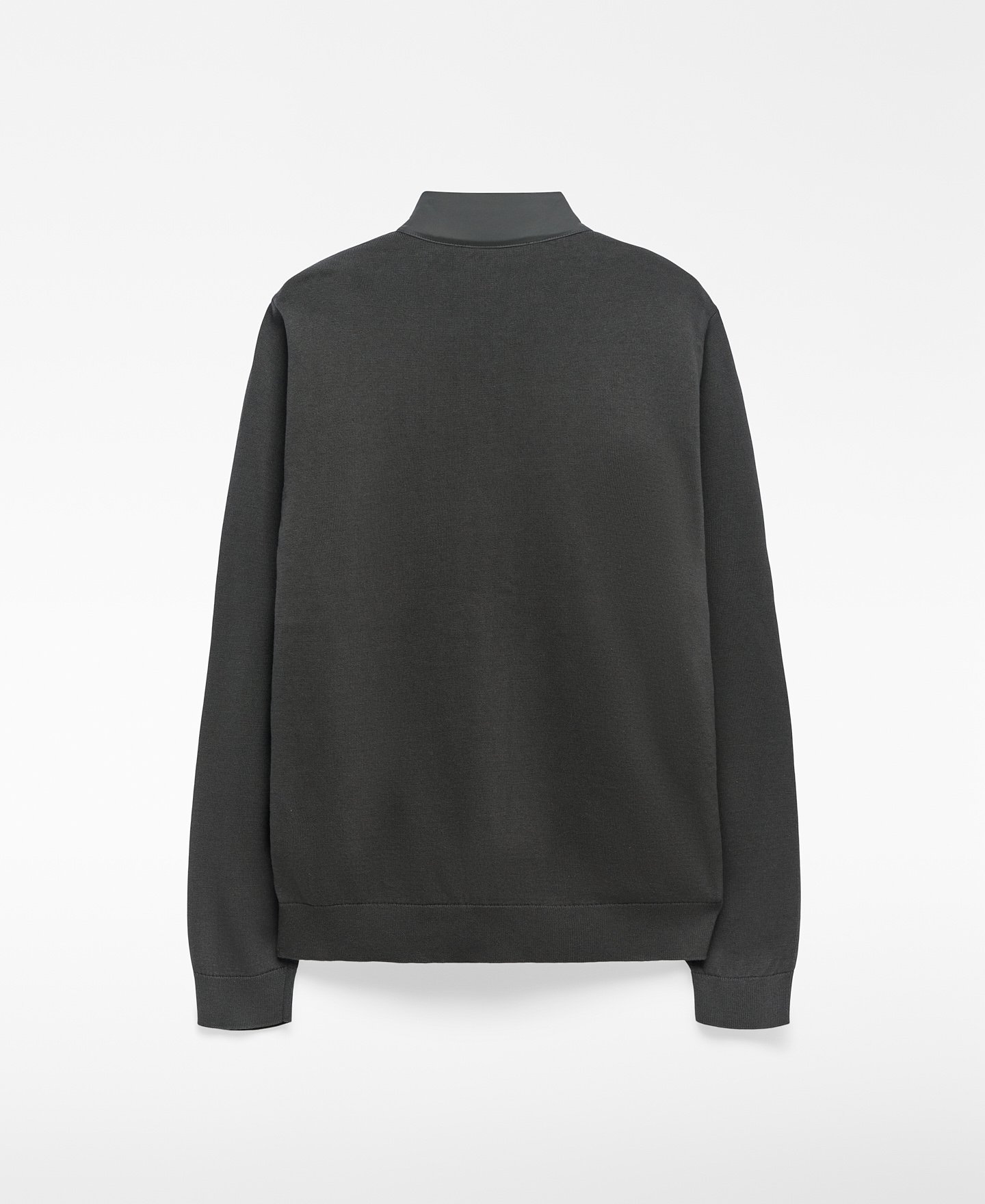 Nylon and knit cardigan man image number 1