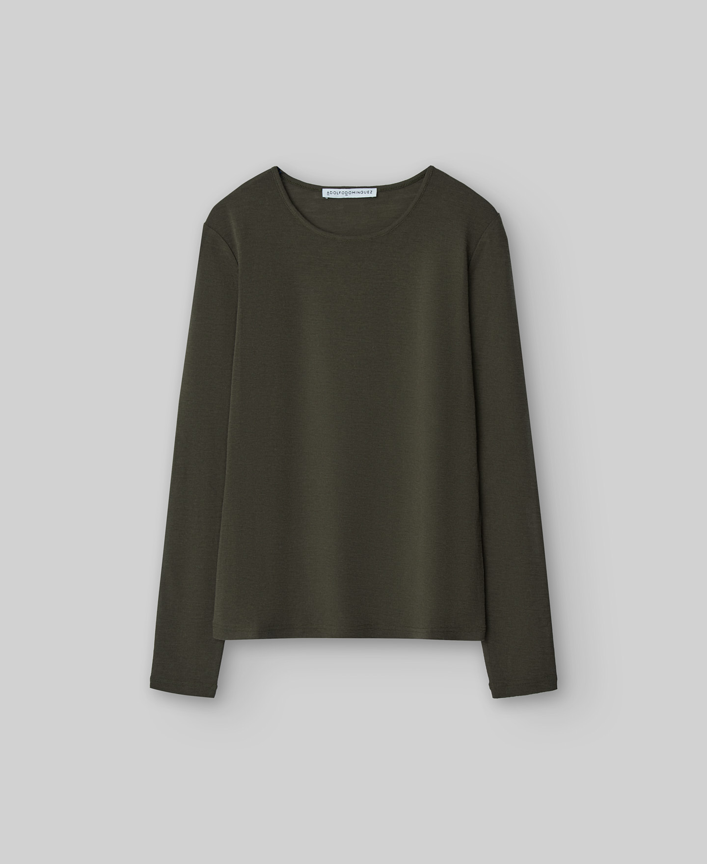 Camiseta manga larga lana merino mujer image number 0