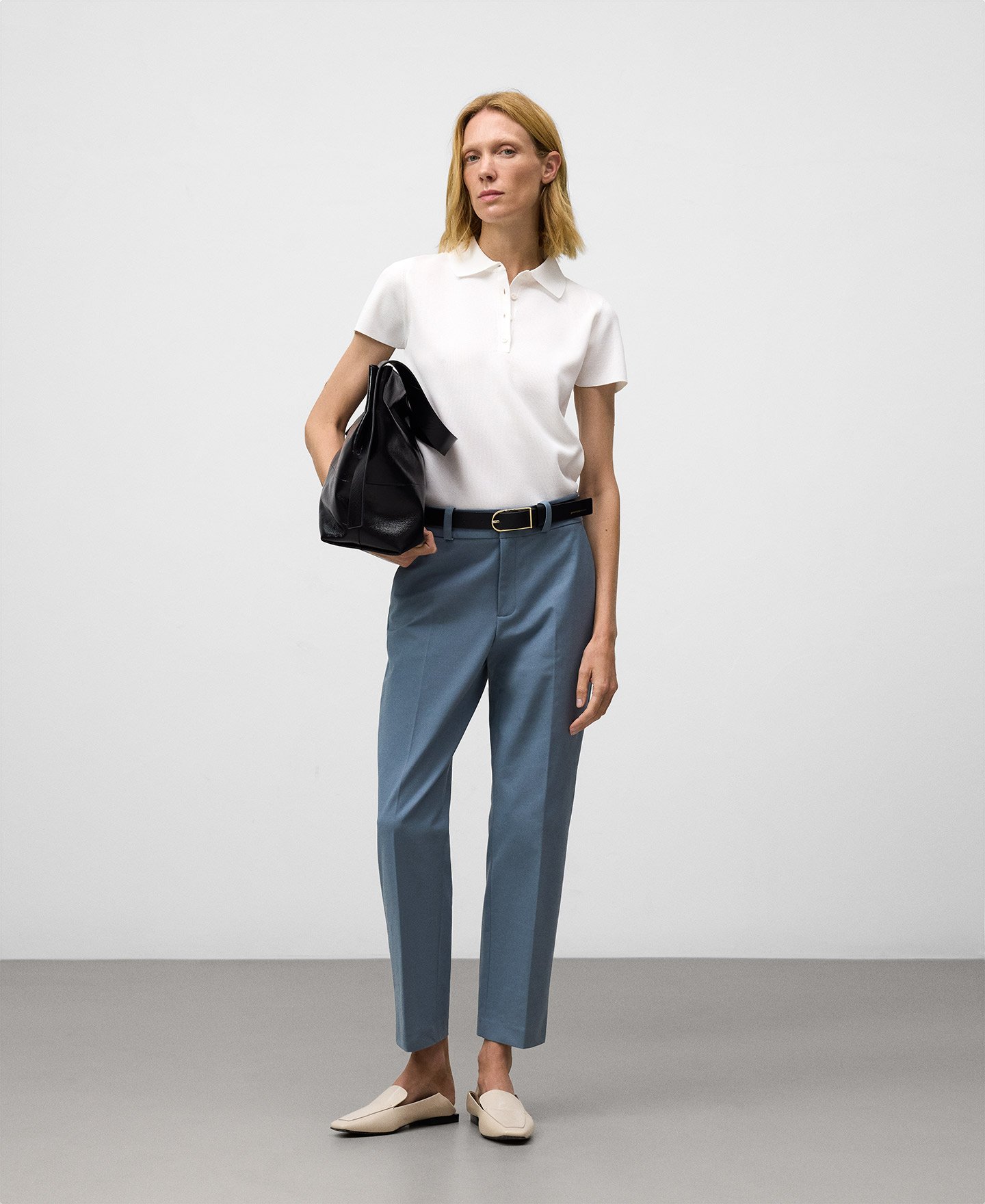 Calças pelo tornozelo skinny fit para mulher image number 1
