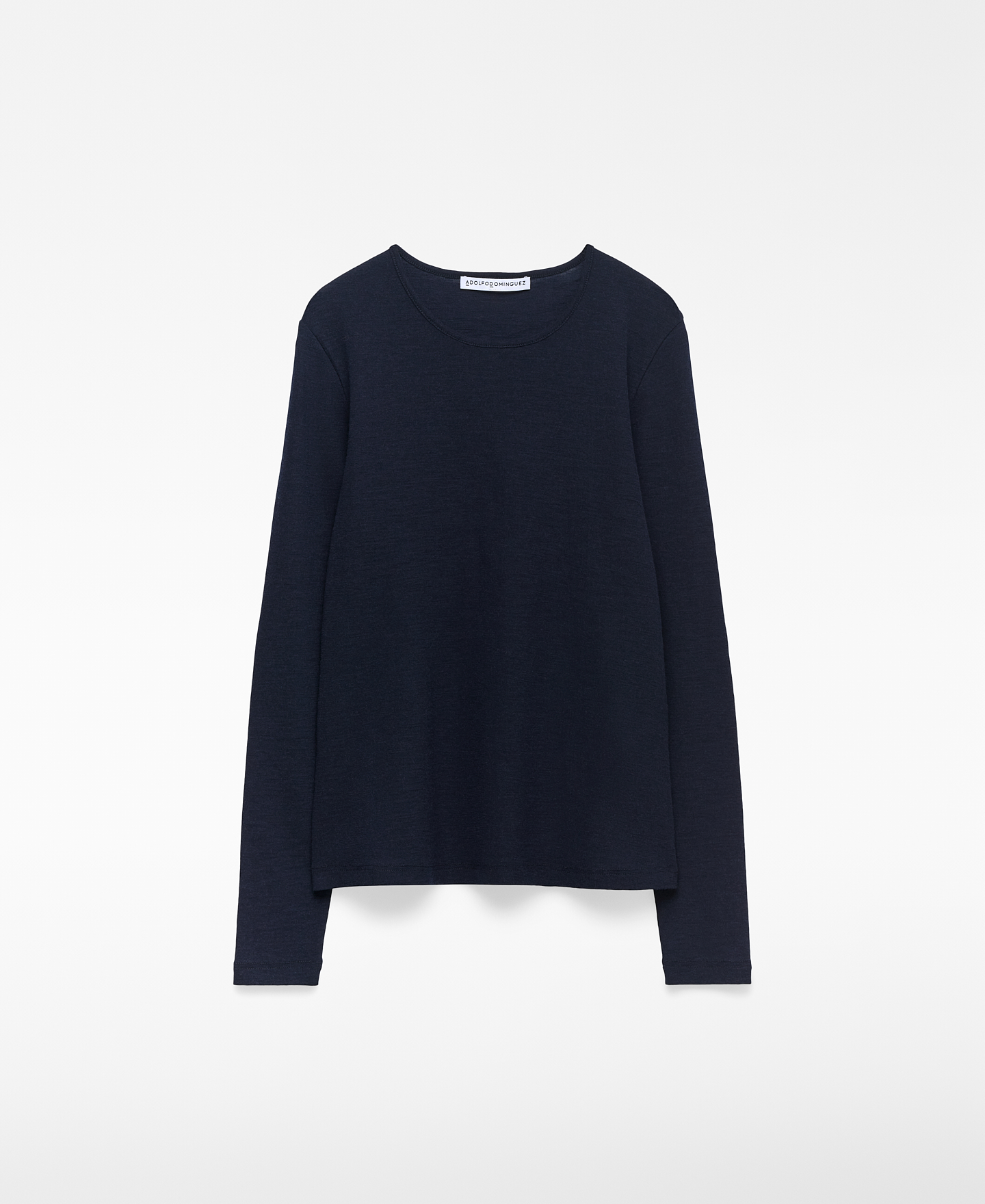 T-shirt à col rond en laine mérinos pour femme image number 4