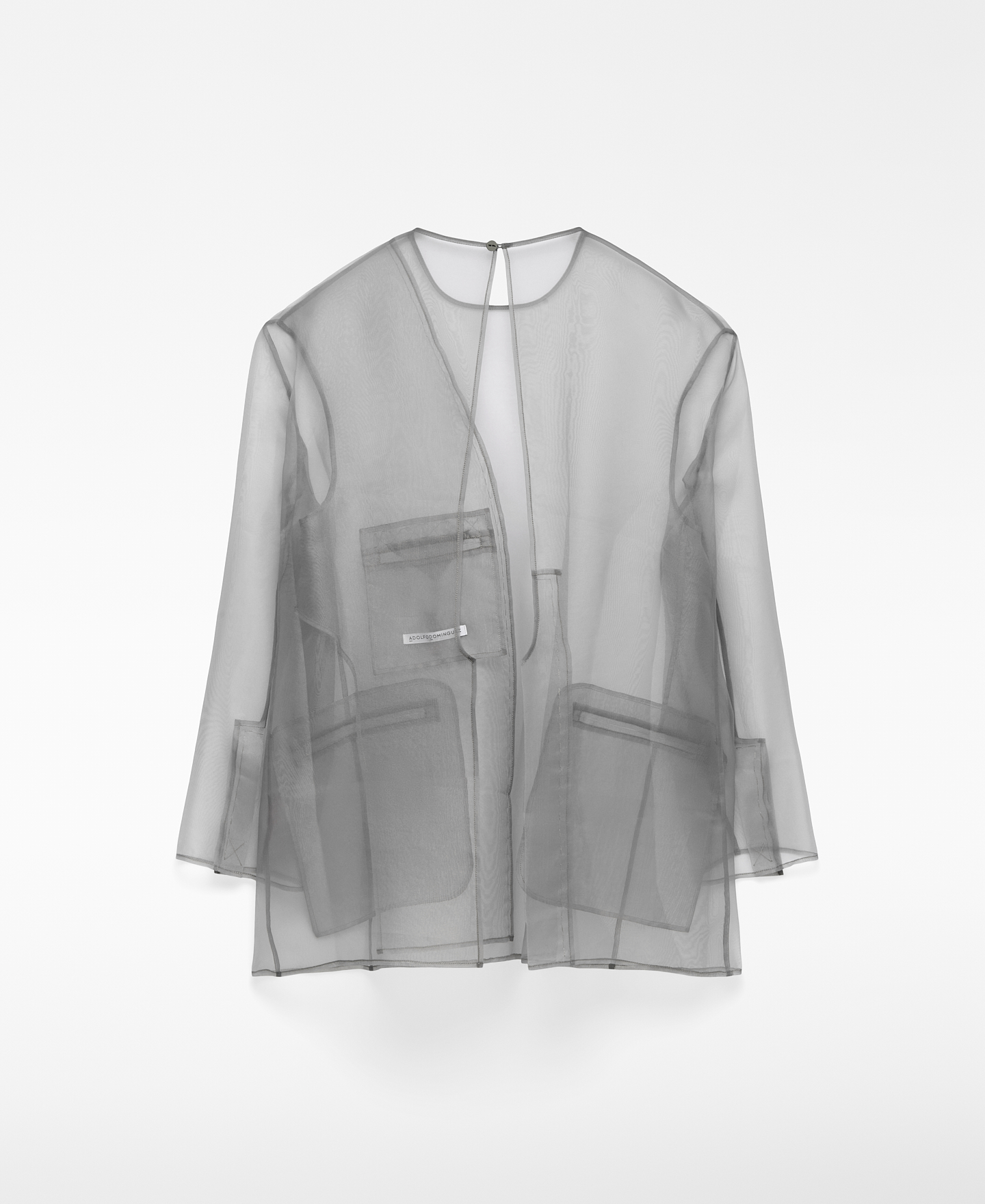 Top transparente piezas de blazer mujer image number 5