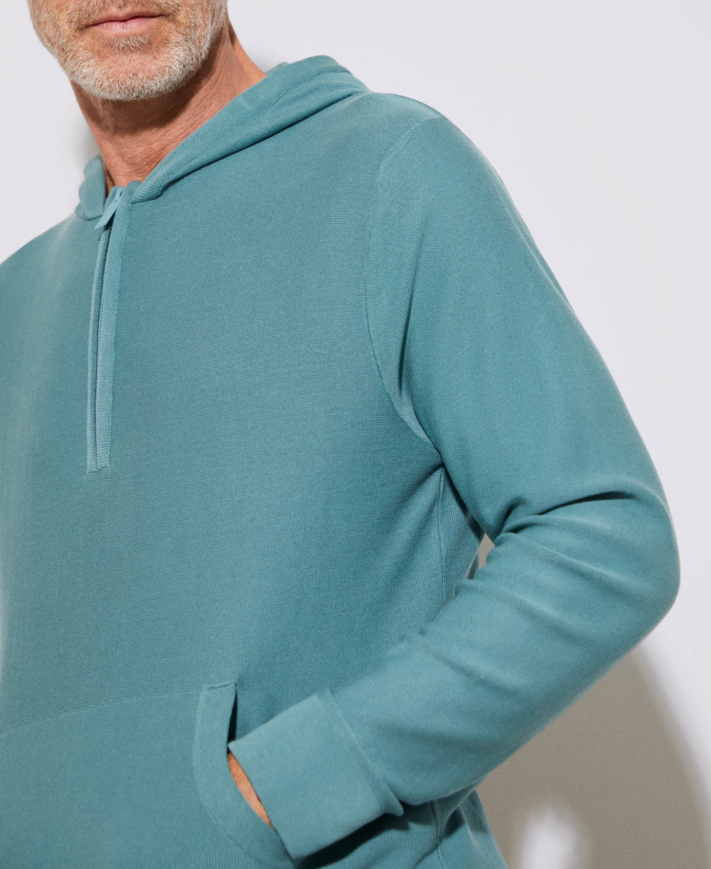 Zip-up sweatshirt in cotton image number 3