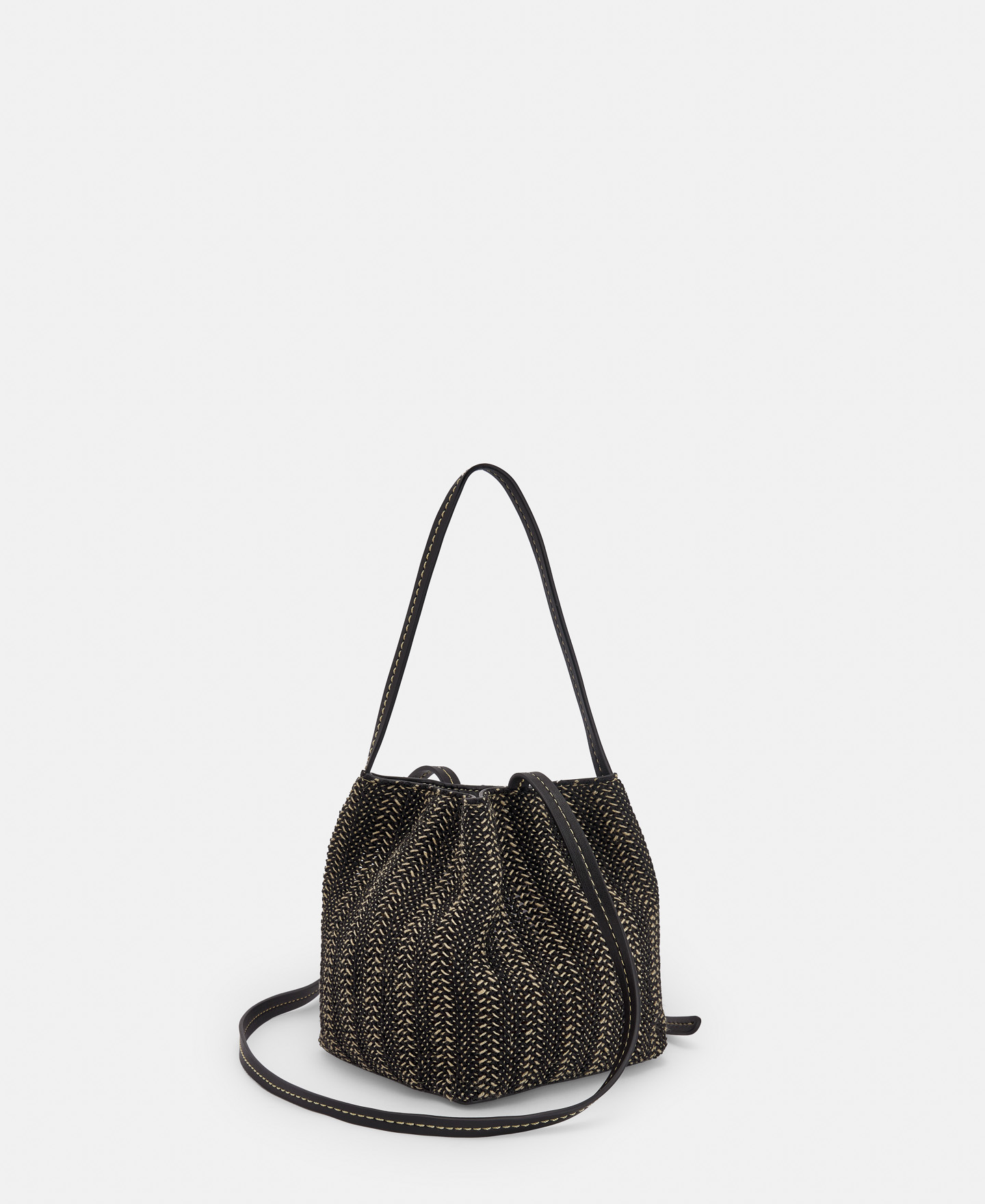 Recycled polyester and jute raffia bag image number 0