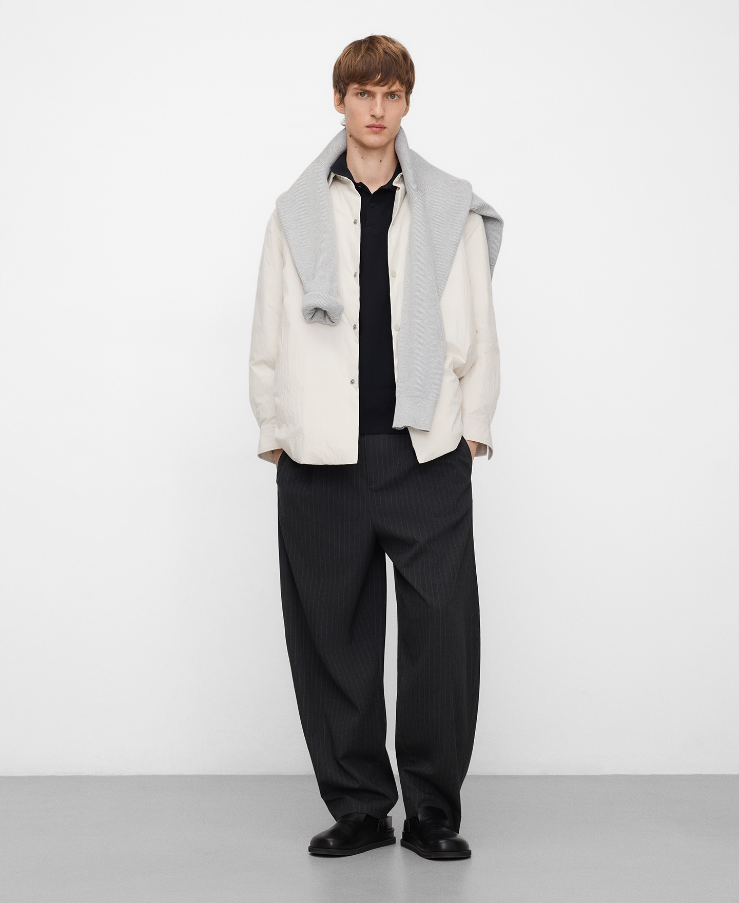 Organic cotton piqué polo shirt man image number 1