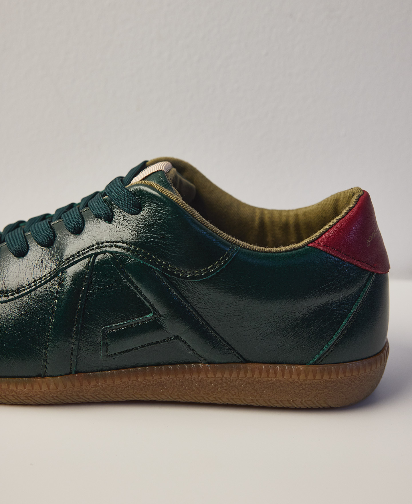 Maxi logo leather sneaker woman image number 4