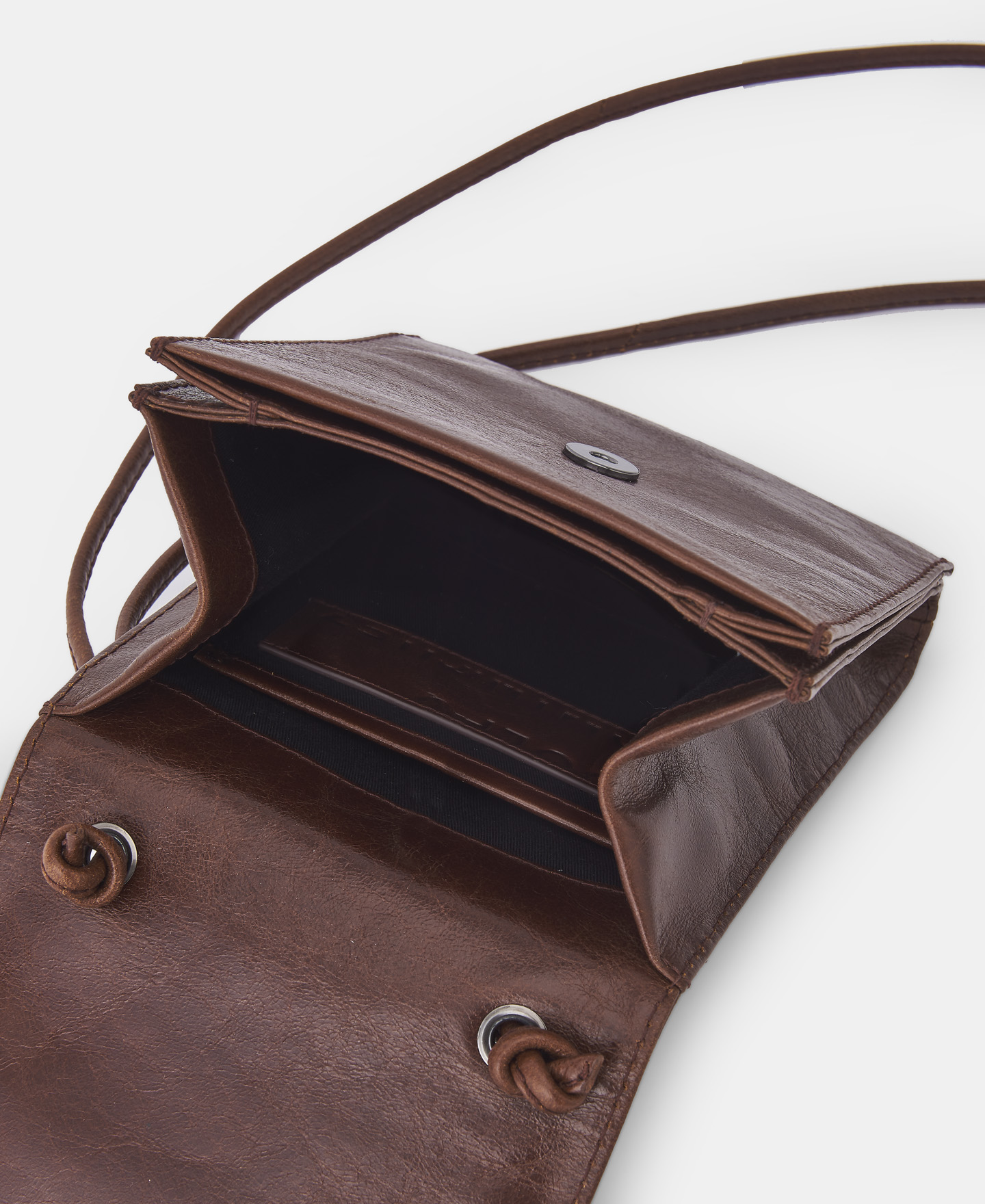Glossy leather vertical shoulder bag image number 2