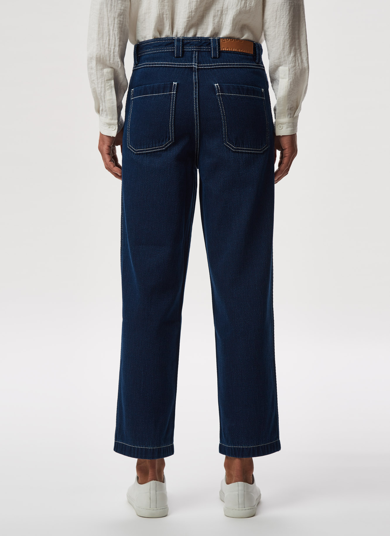 Pantalón vaquero en twill índigo lavado image number 2
