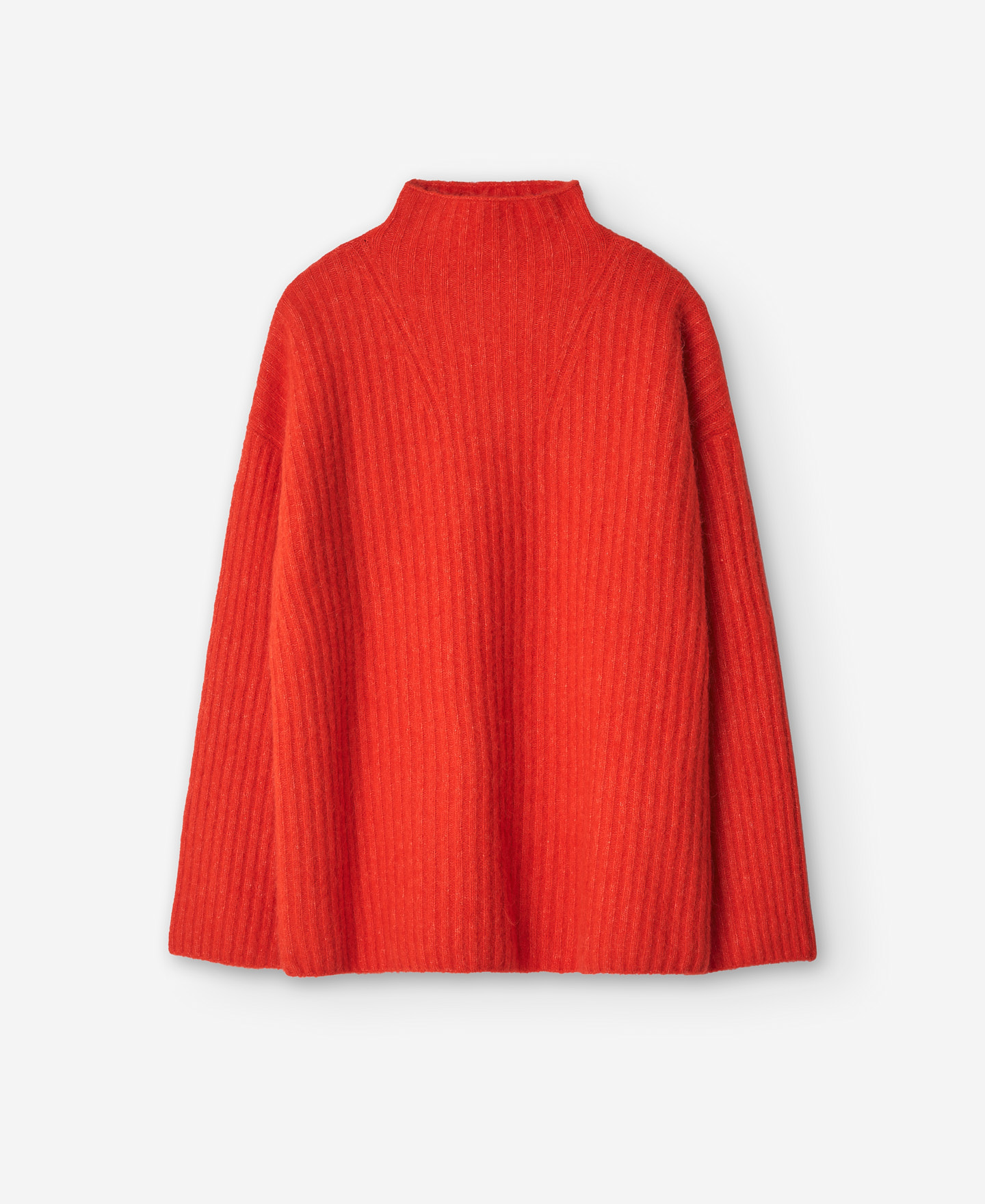 Coral alpaca knitted sweater for women image number 4