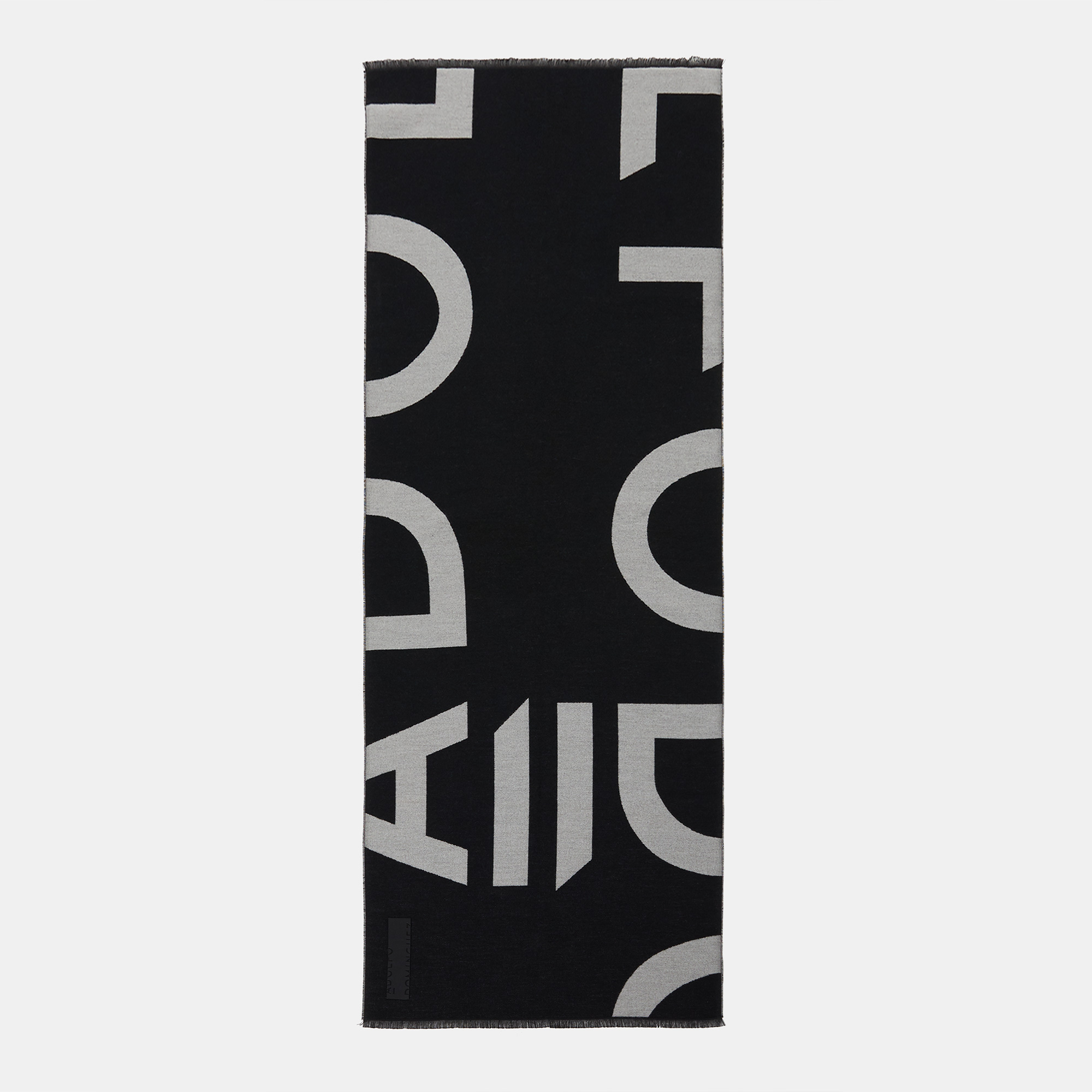 Two-tone maxi logo scarf image number 0