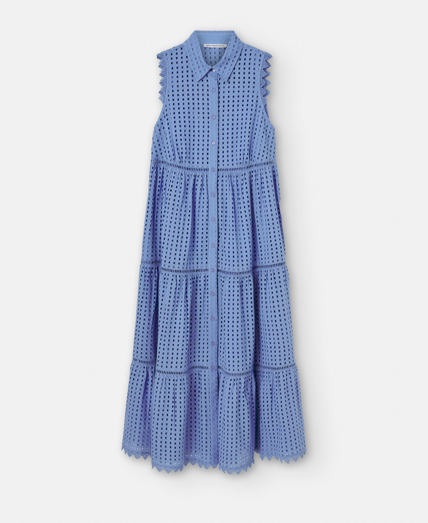 Long dress with shirt collar image number 4