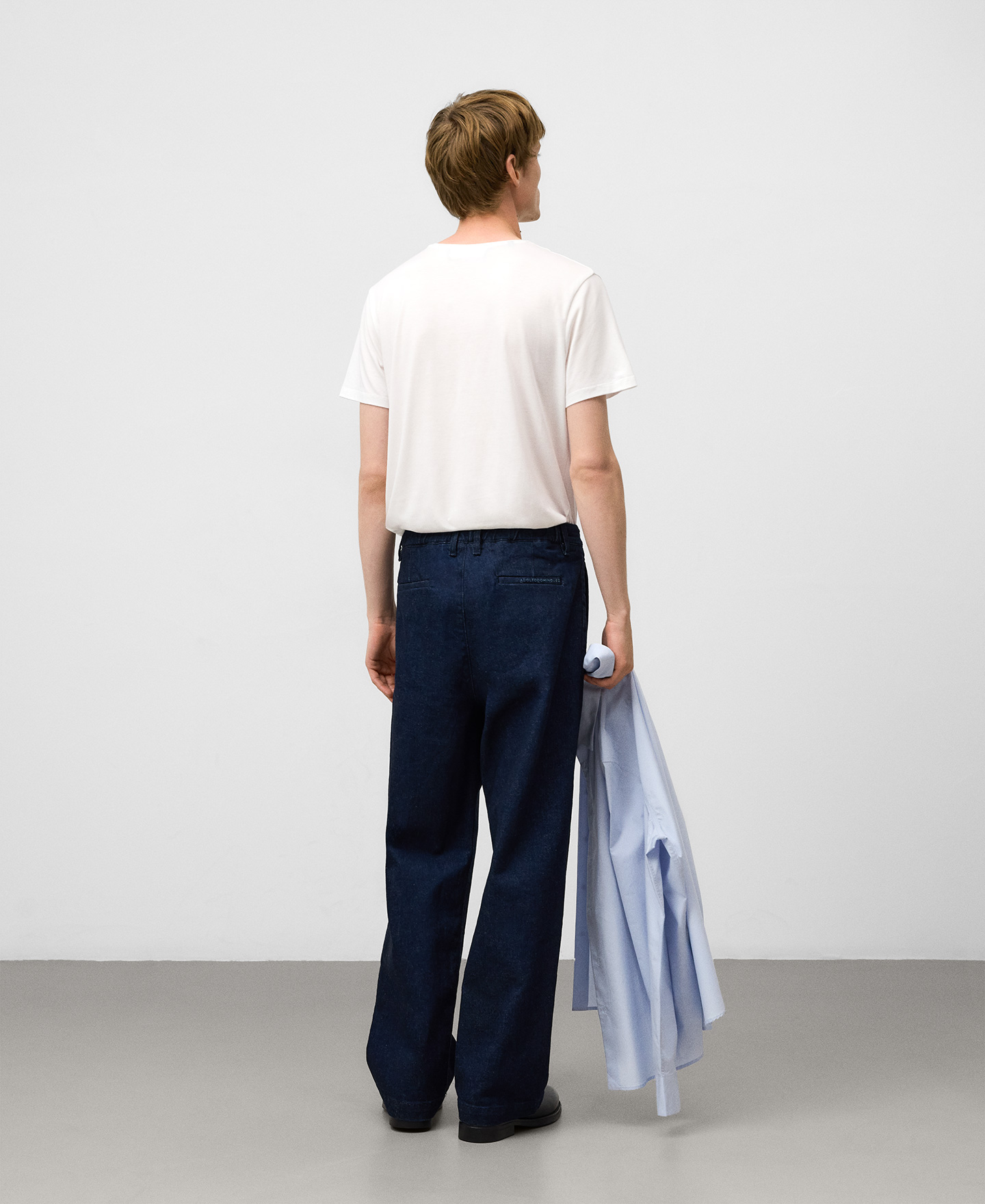 Pantalón chino denim algodón hombre image number 2