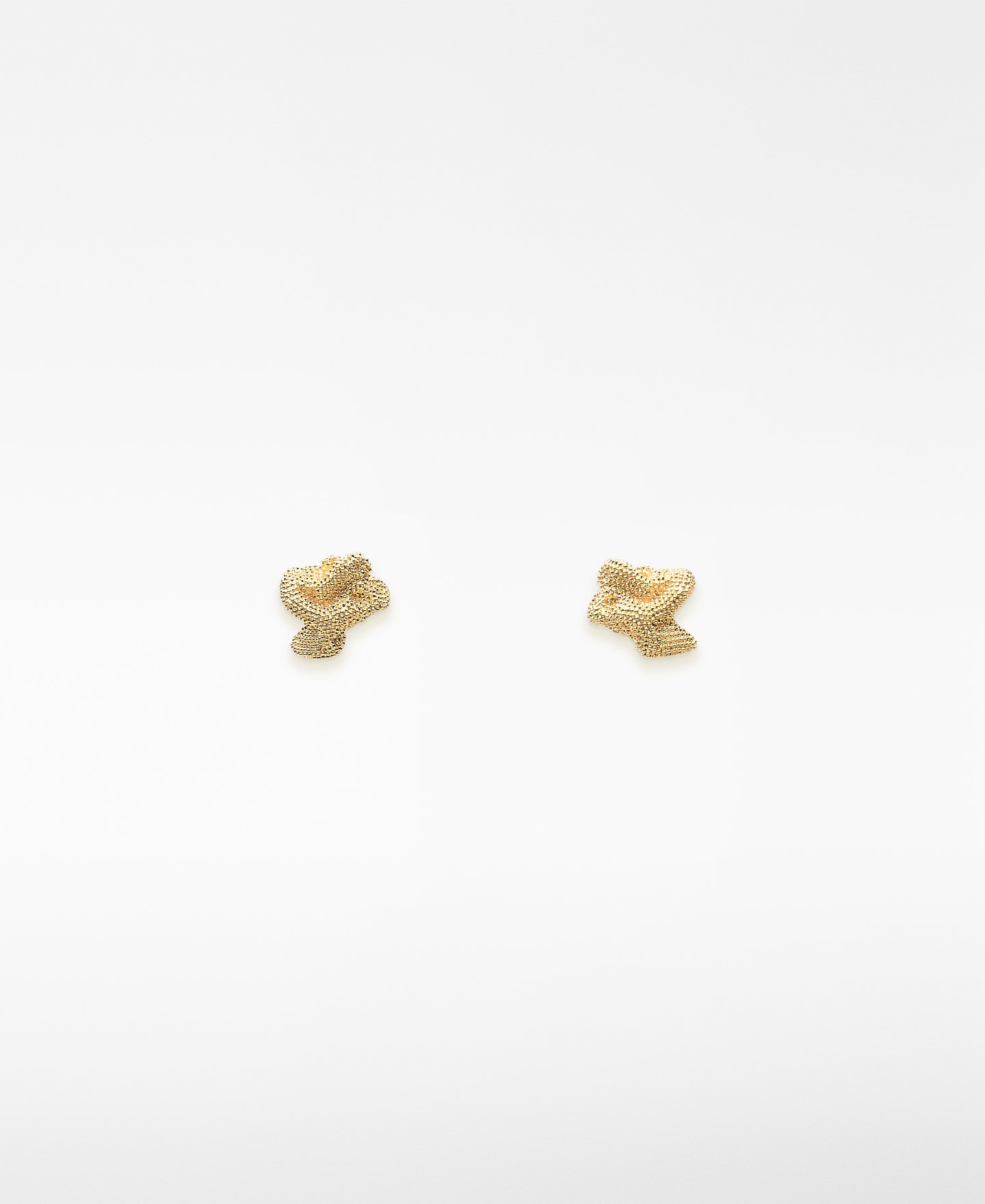 Asymmetric textured earrings woman image number 0