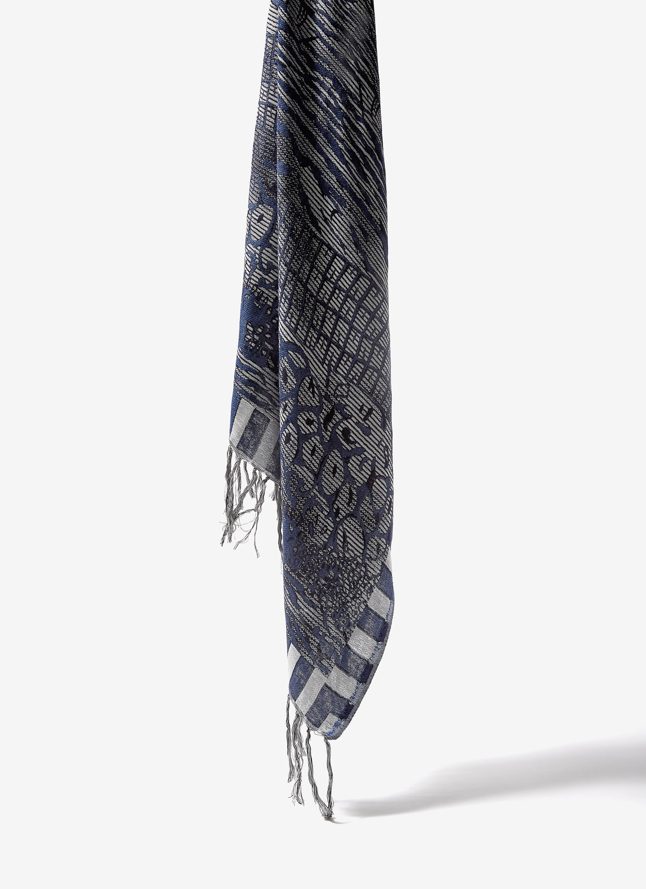 Foulard en jacquard estampado image number 1