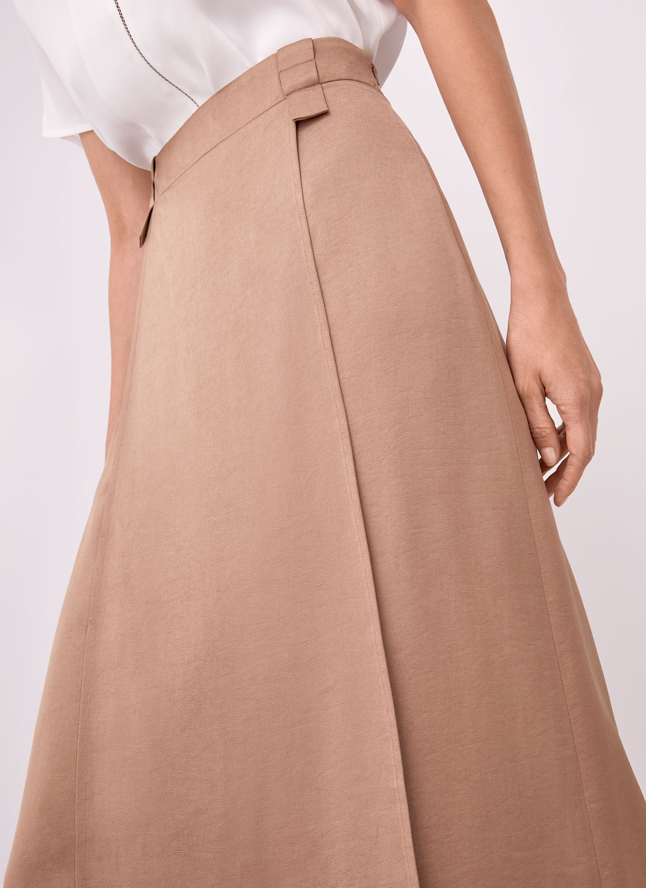 Midi skirt with pleats image number 2