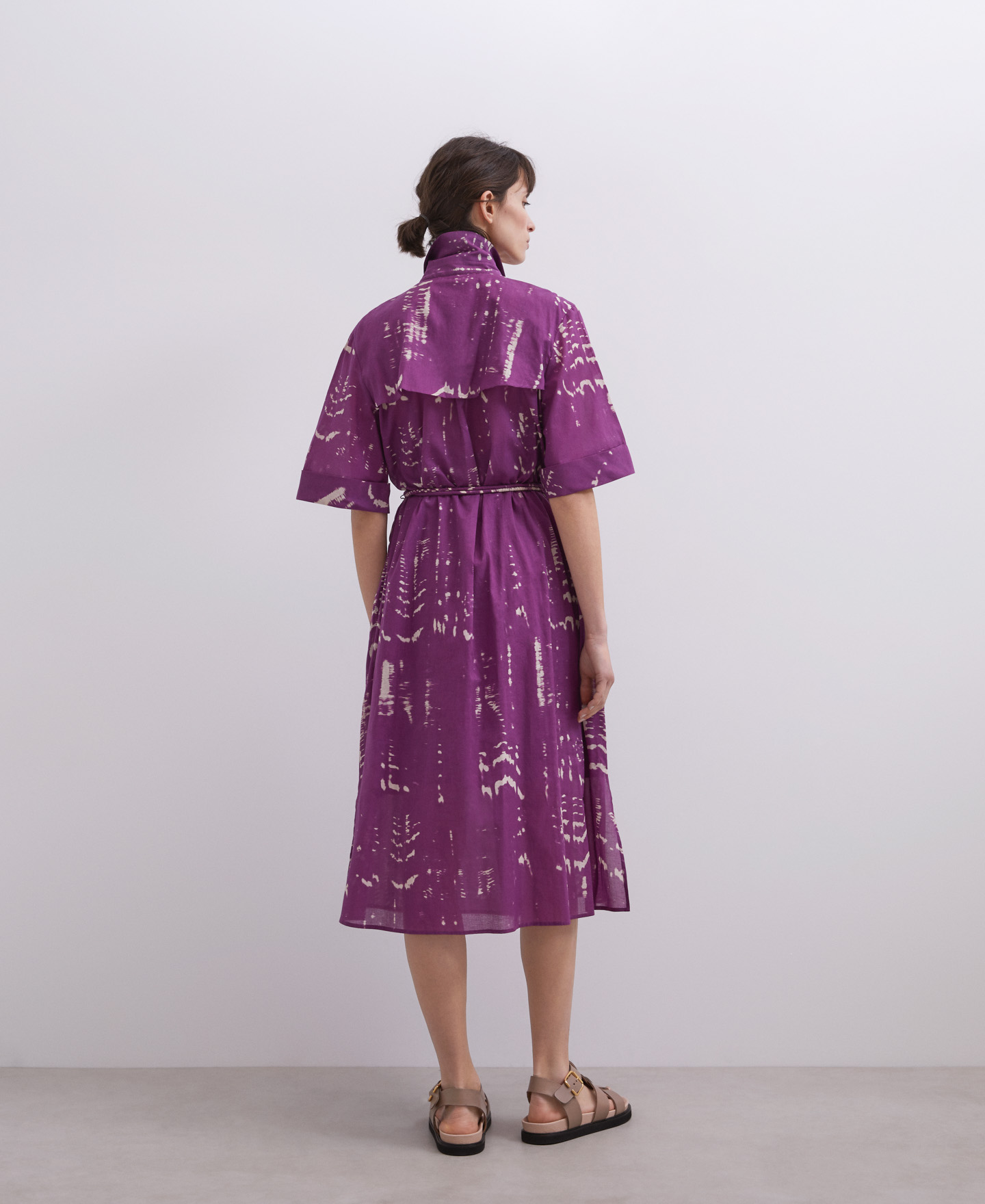 Vestido estampado en algodón image number 0