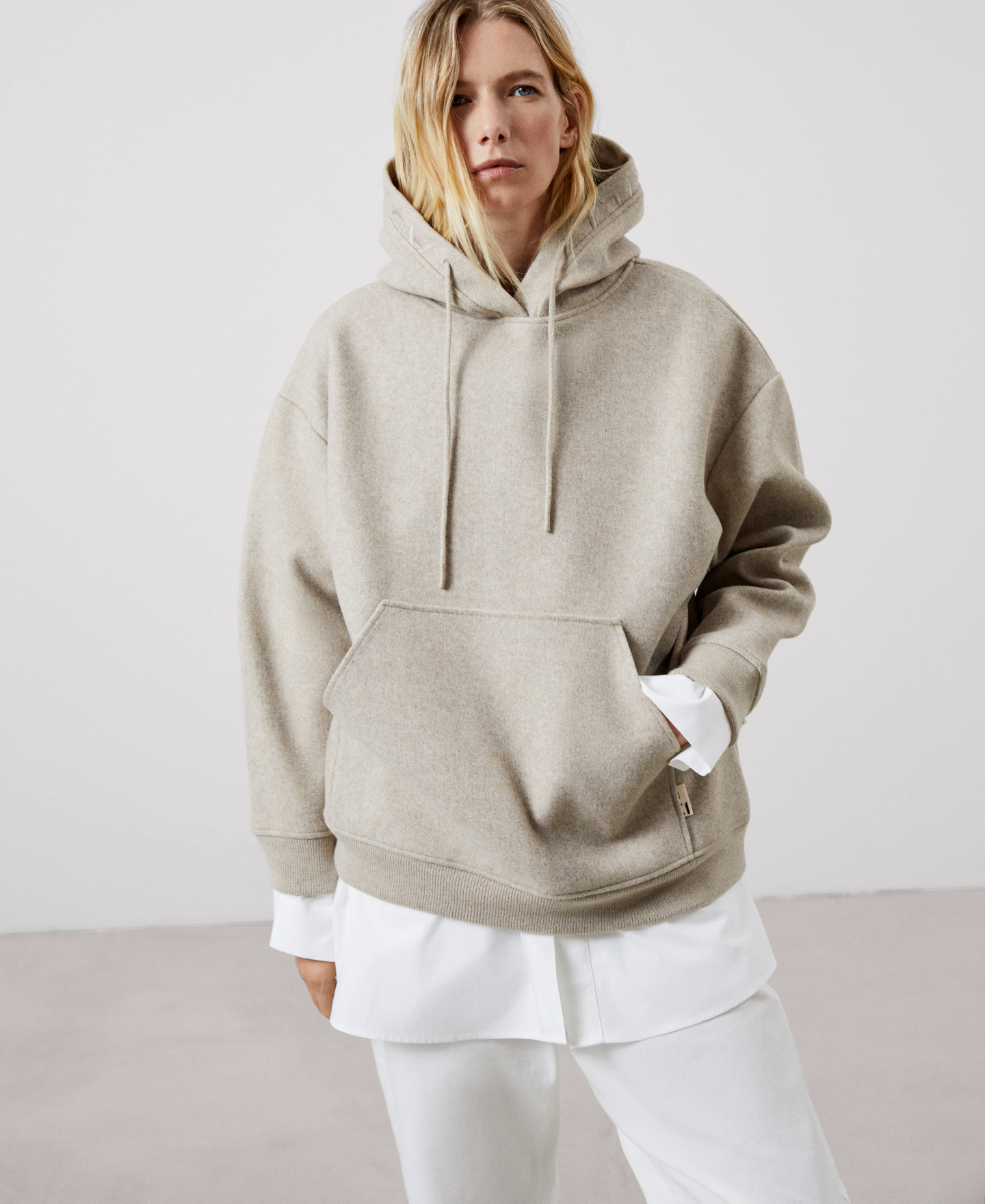 Hoodie in viscose image number 0