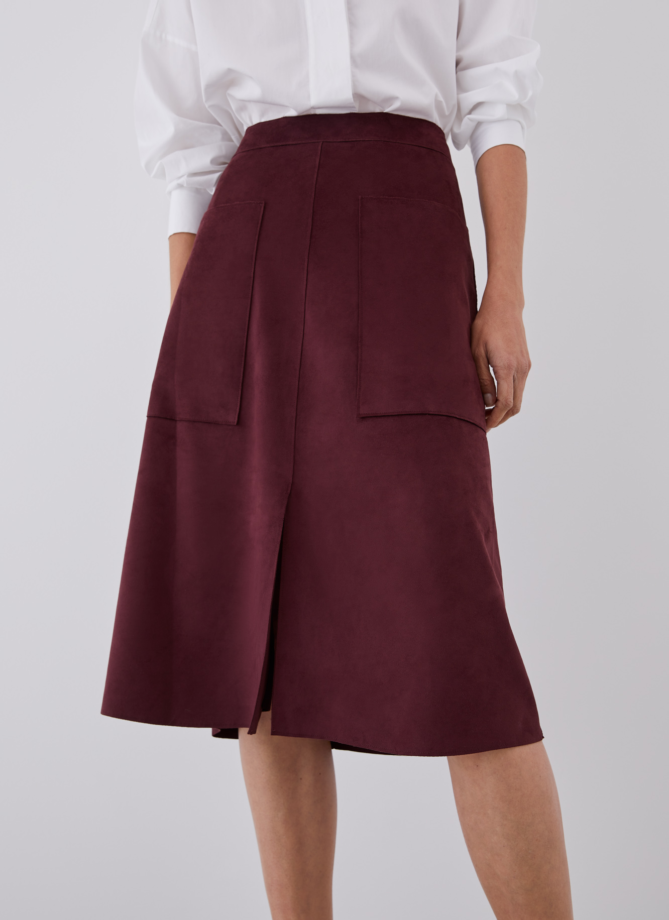 Texture skin midi skirt image number 0