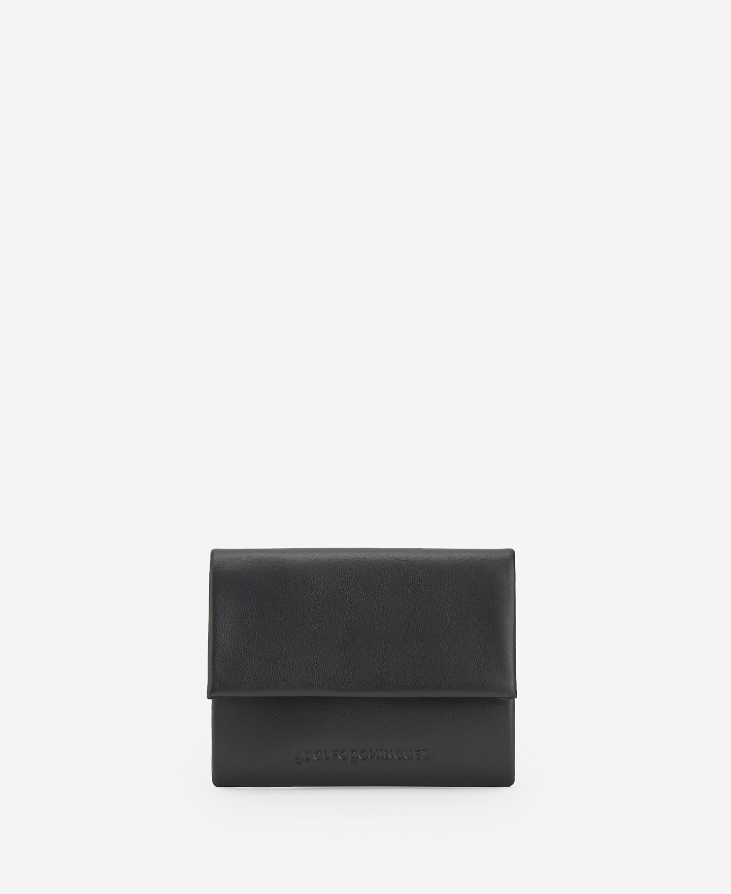 Black leather origami wallet image number 0