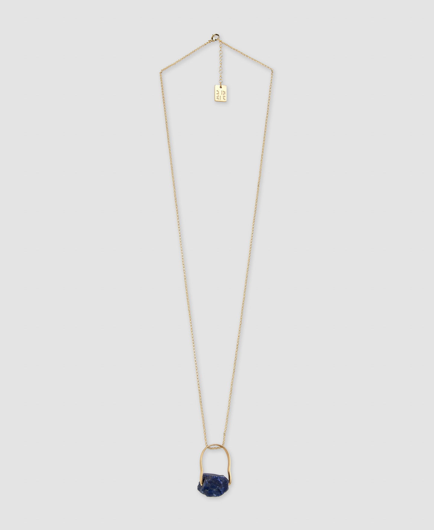 Brass and stone necklace image number 0