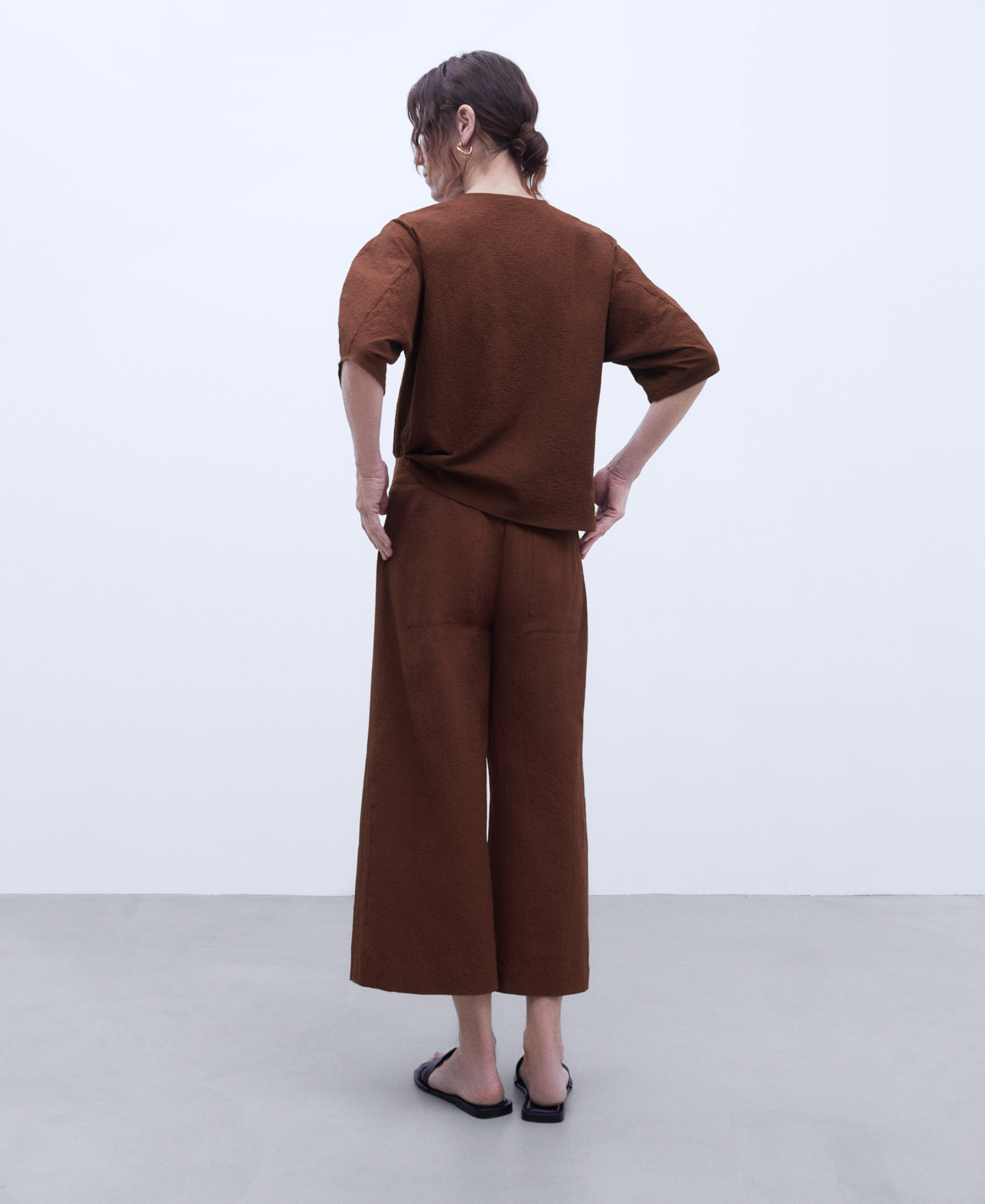 Seersucker silhouetted shirt image number 2