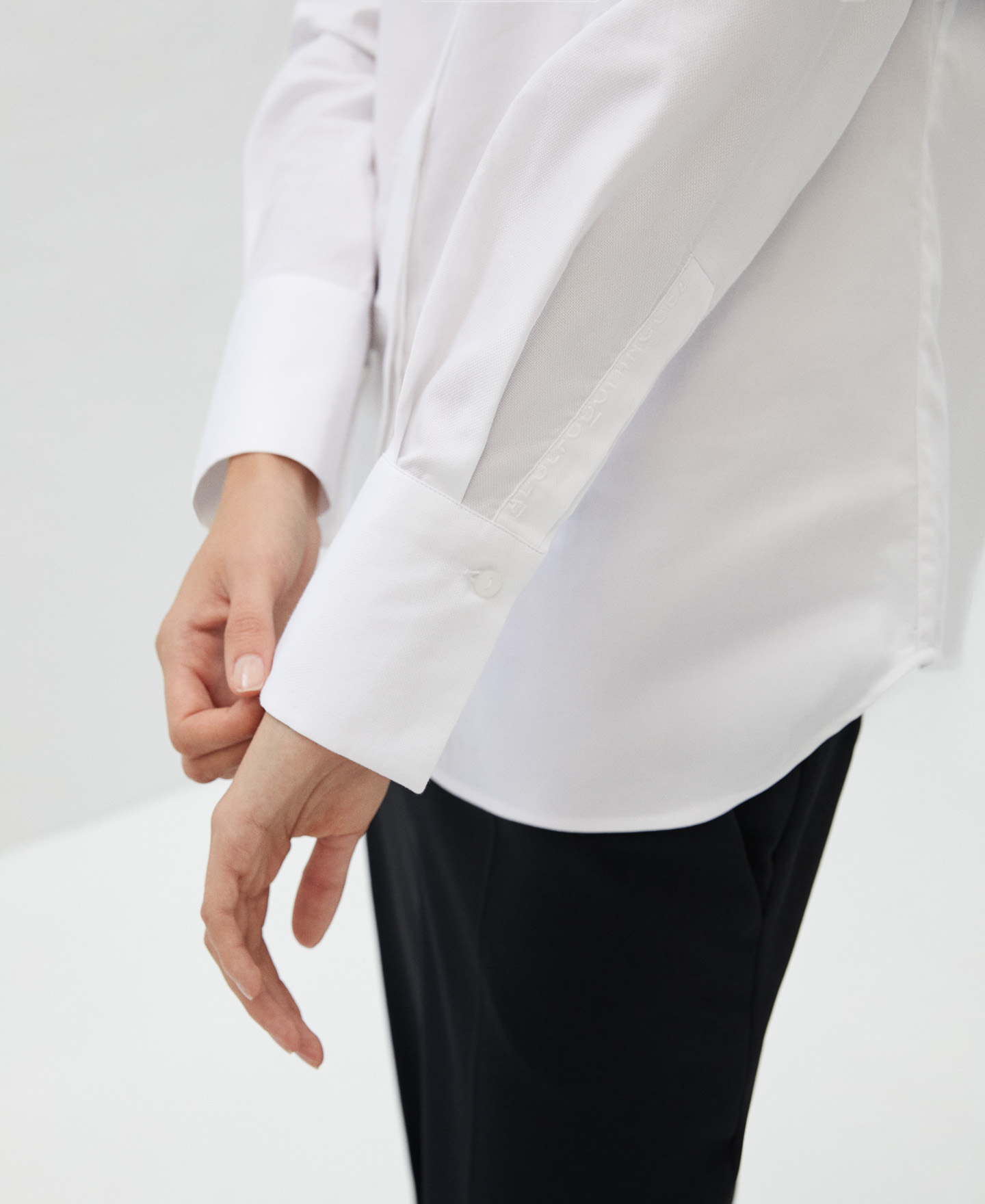 Shirt with cotton placket image number 3