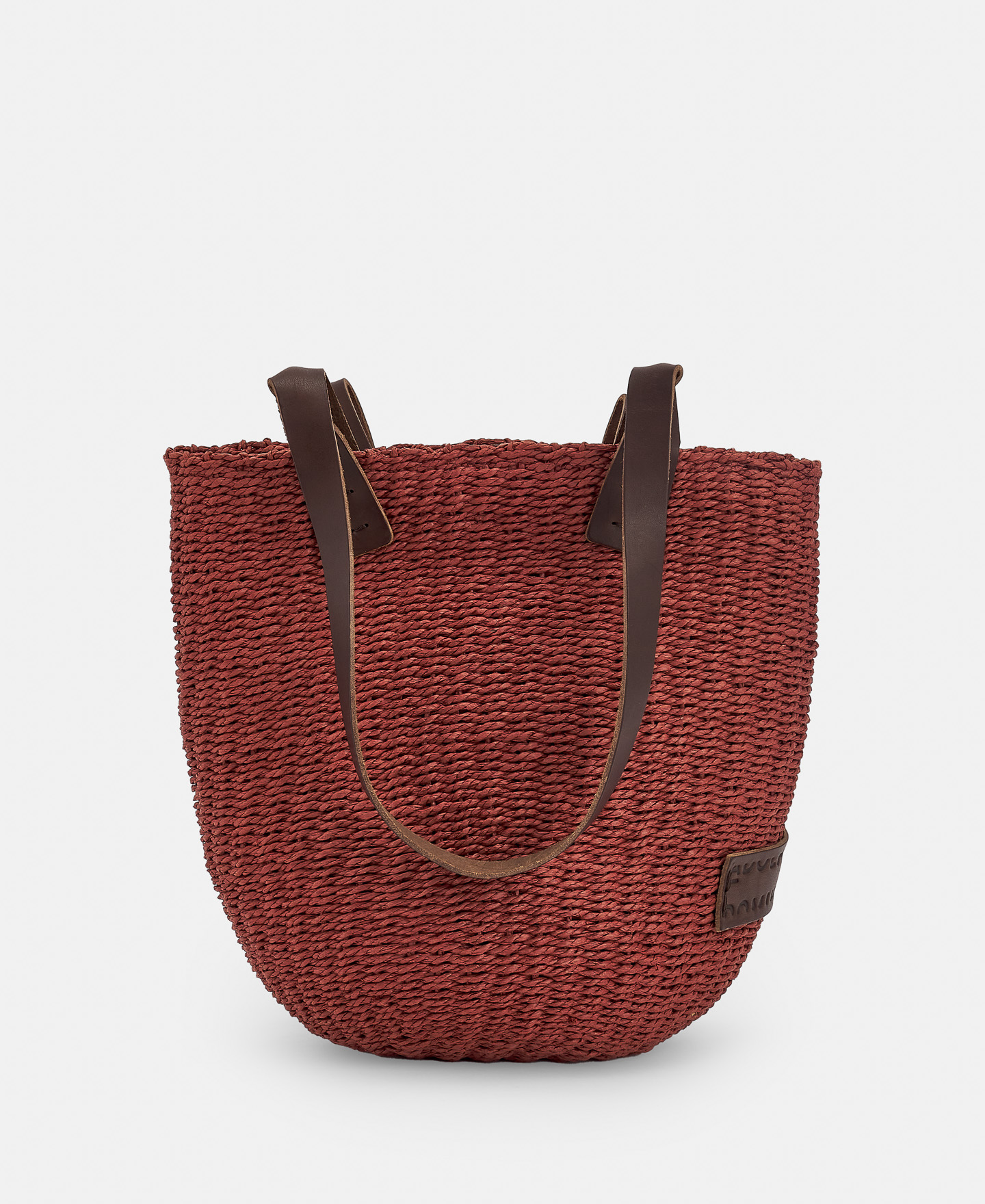 Paper fiber raffia cube bag image number 0