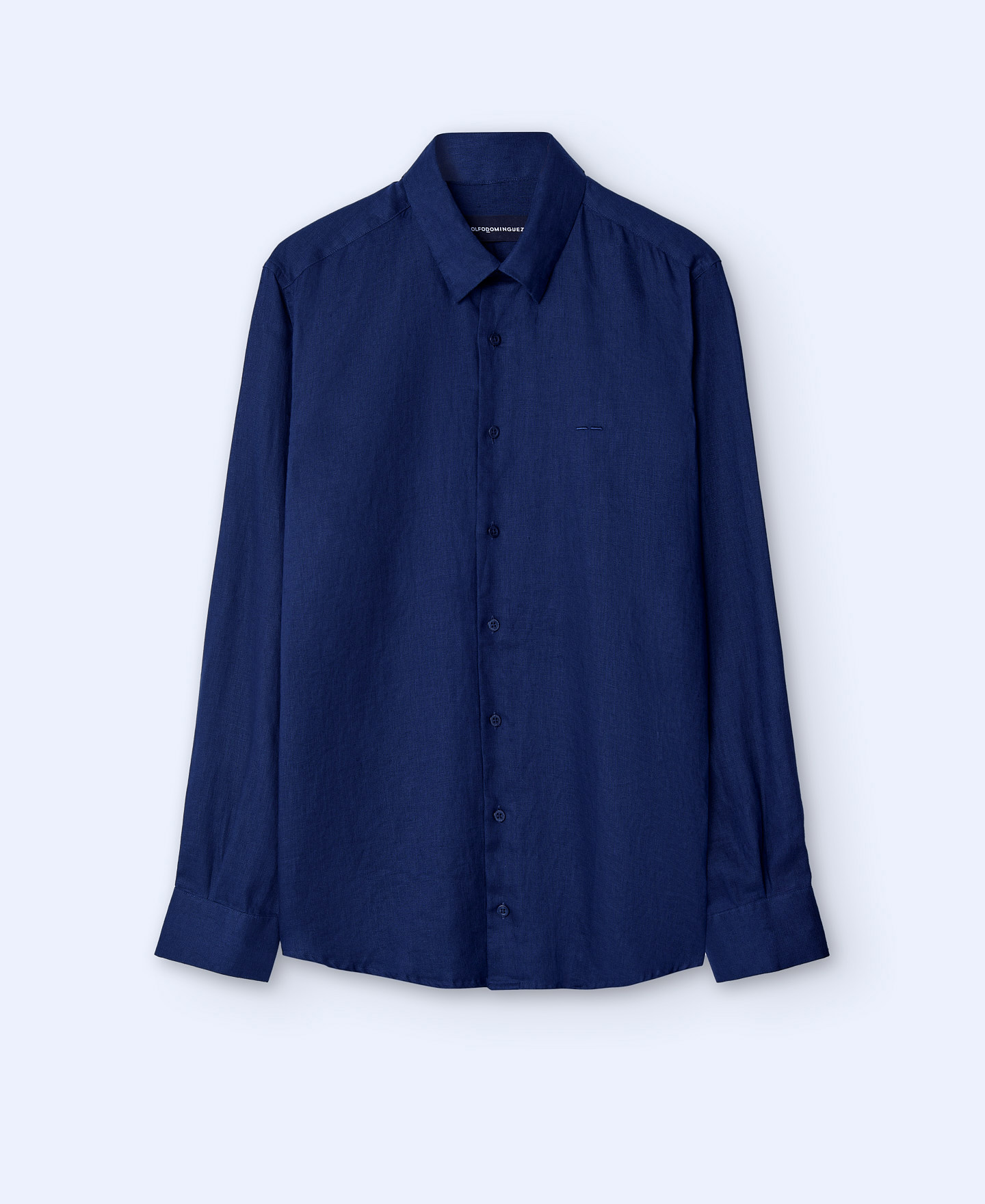 Linen lapel collar shirt image number 4
