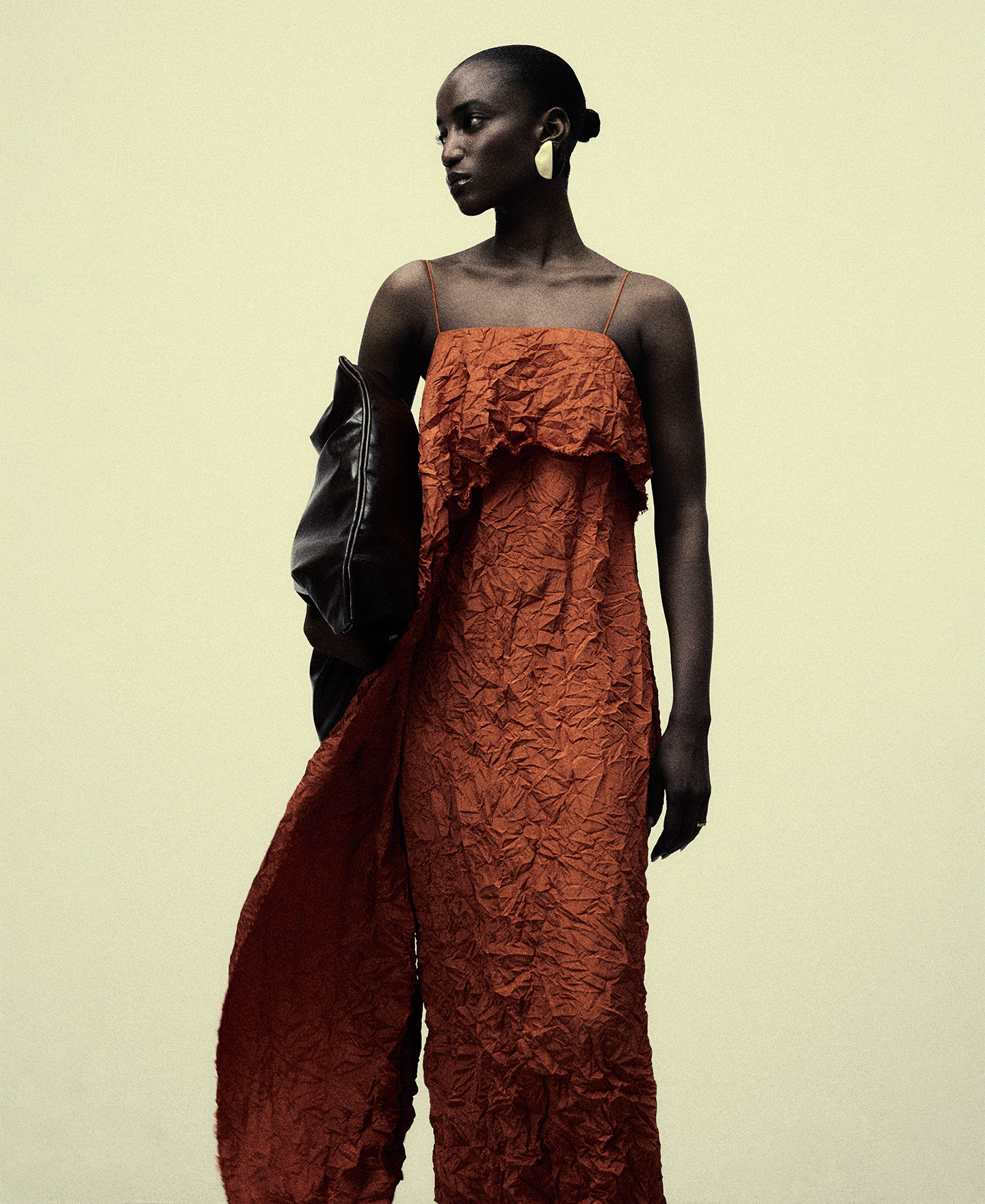 Vestido asimétrico tirantes mujer image number 0