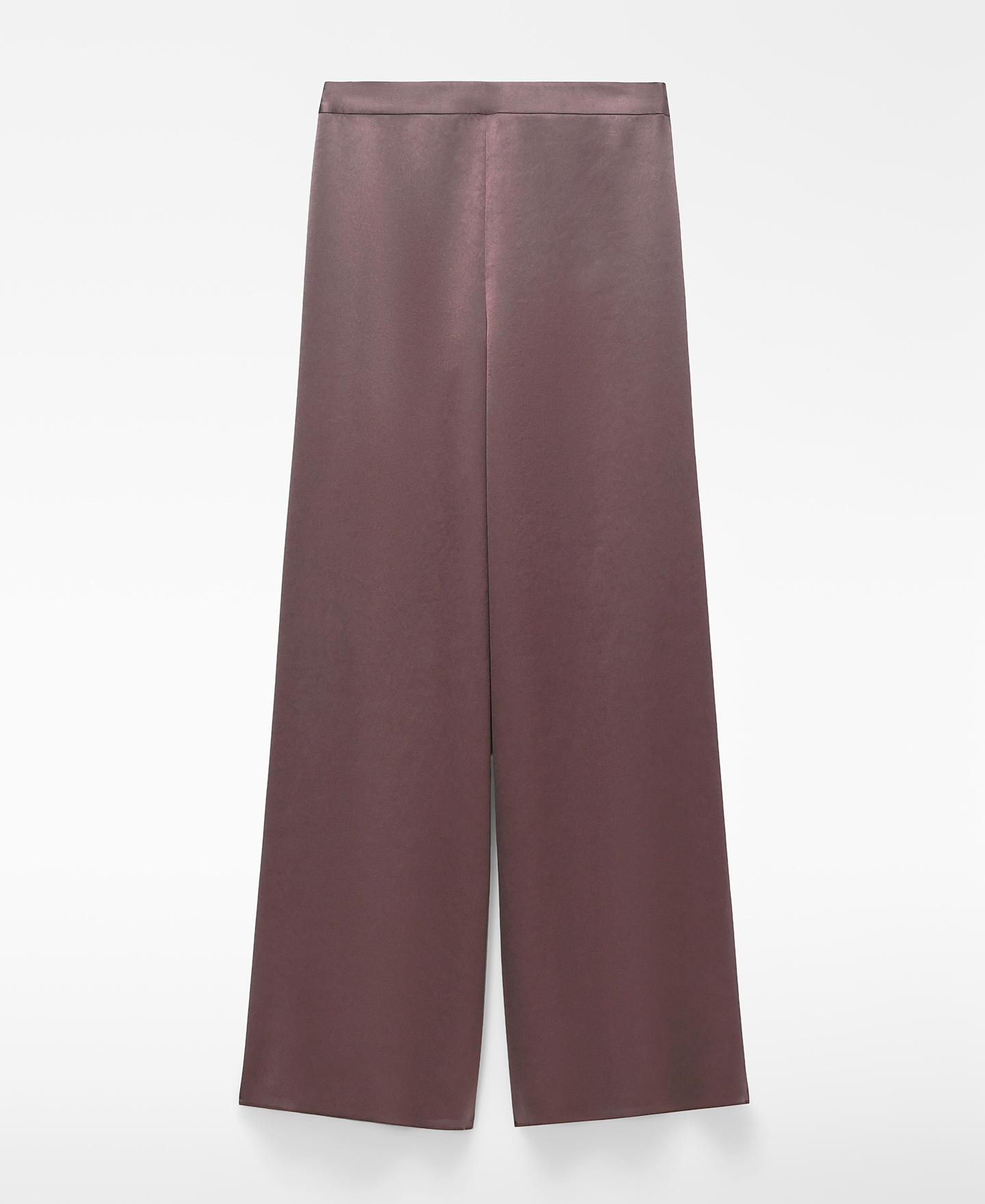 Satin palazzo trousers image number 4