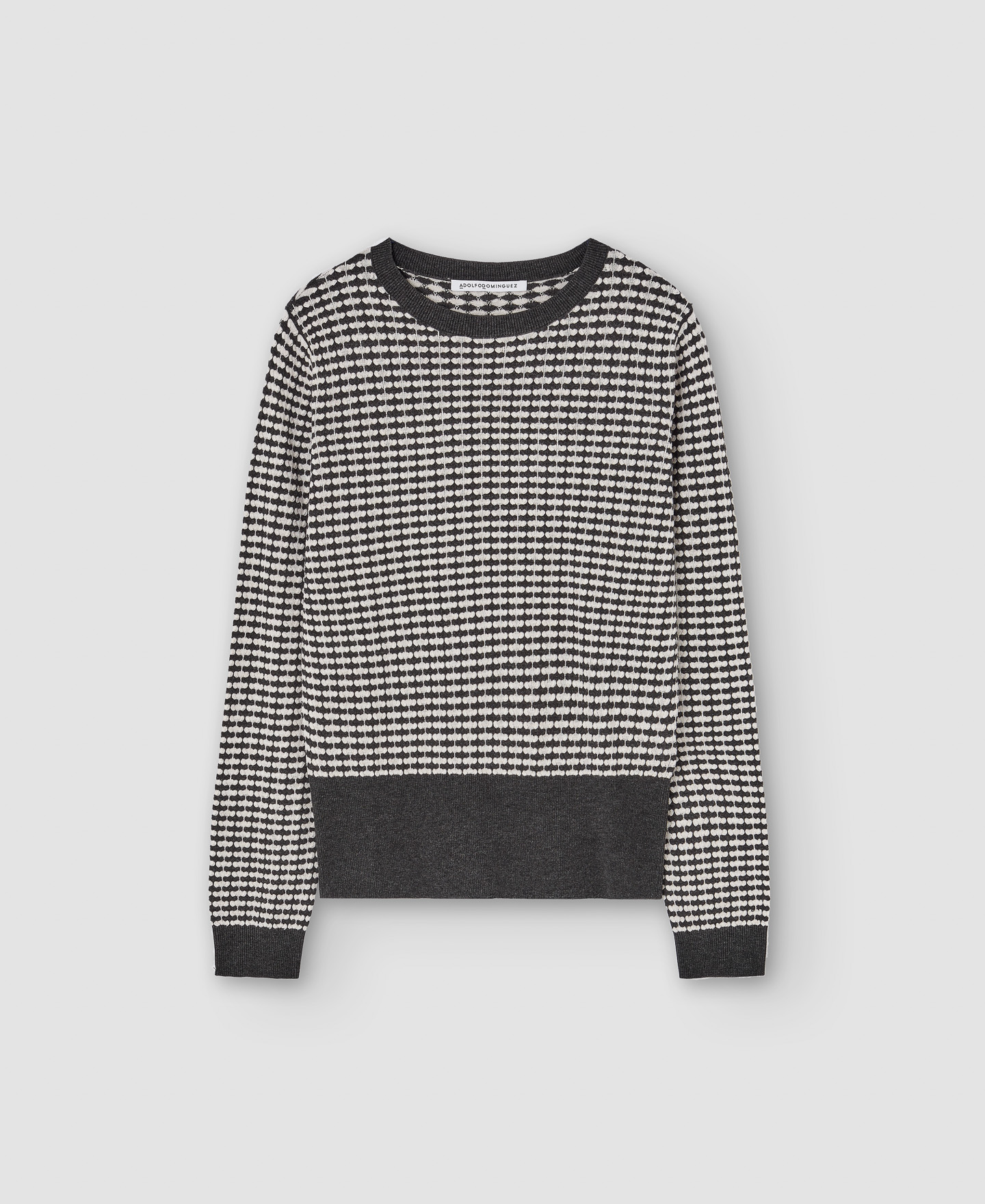 Viscose fabric round neckline sweater image number 4