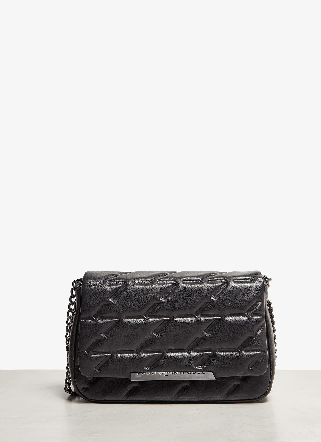 Medium quilted leather flapped bag image number 4