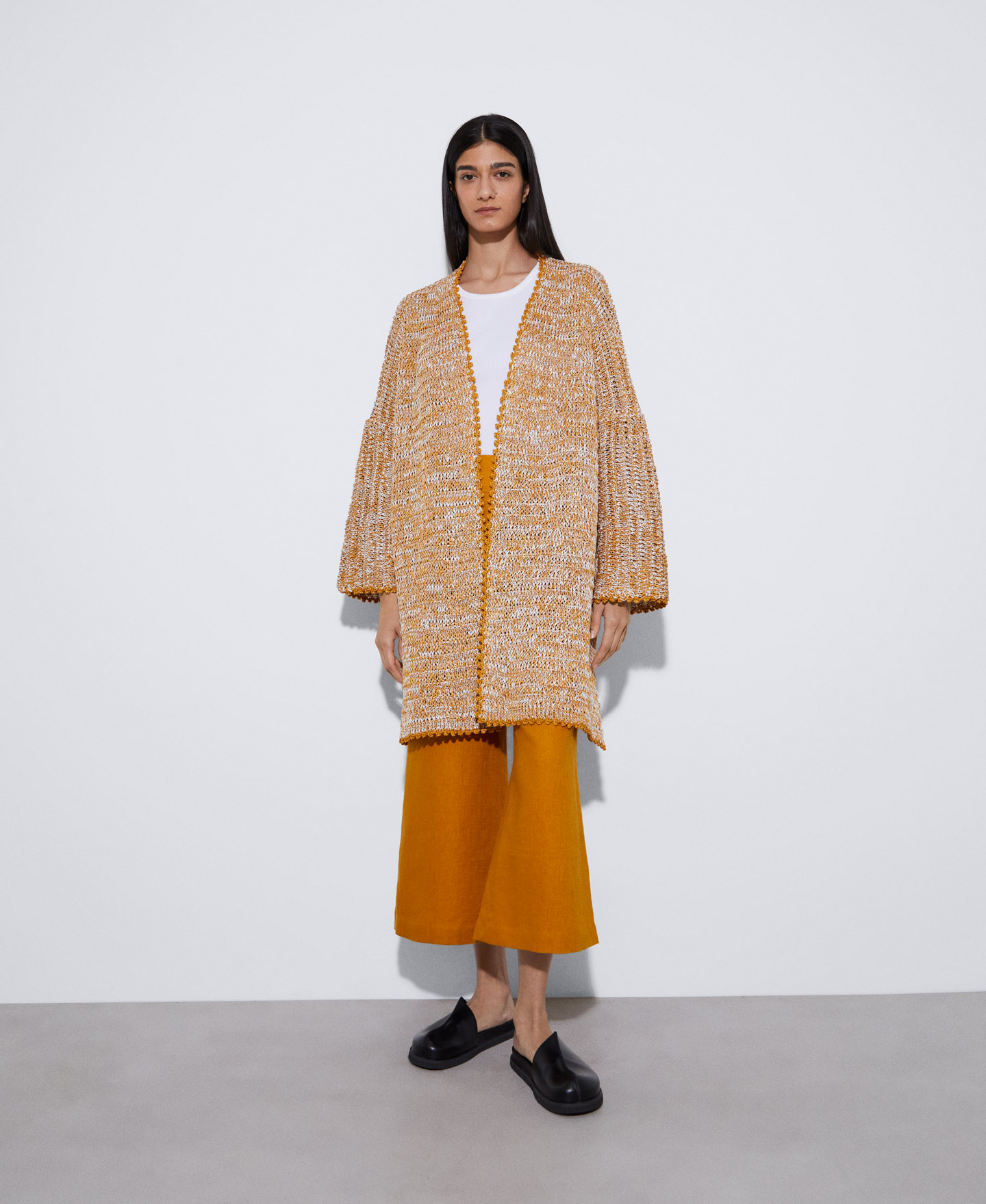 Chaqueta kimono en doble frontura image number 1