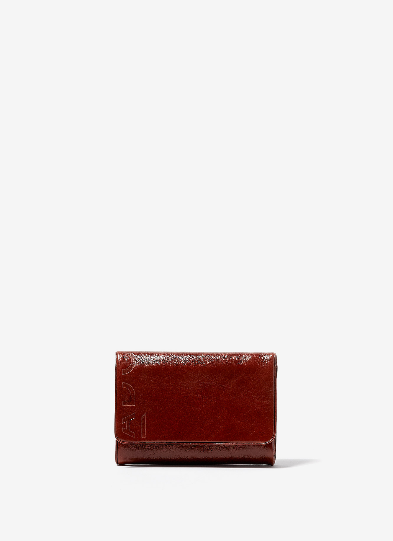 Crackled leather medium-sized wallet image number 0