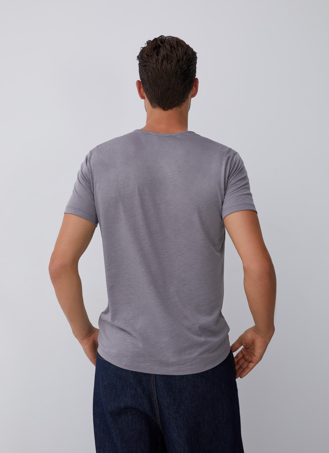 Camiseta en liocel y algodón image number 1