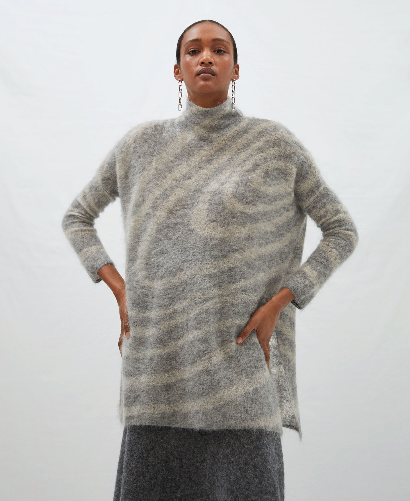 Jersey oversize estampado espiral image number 0
