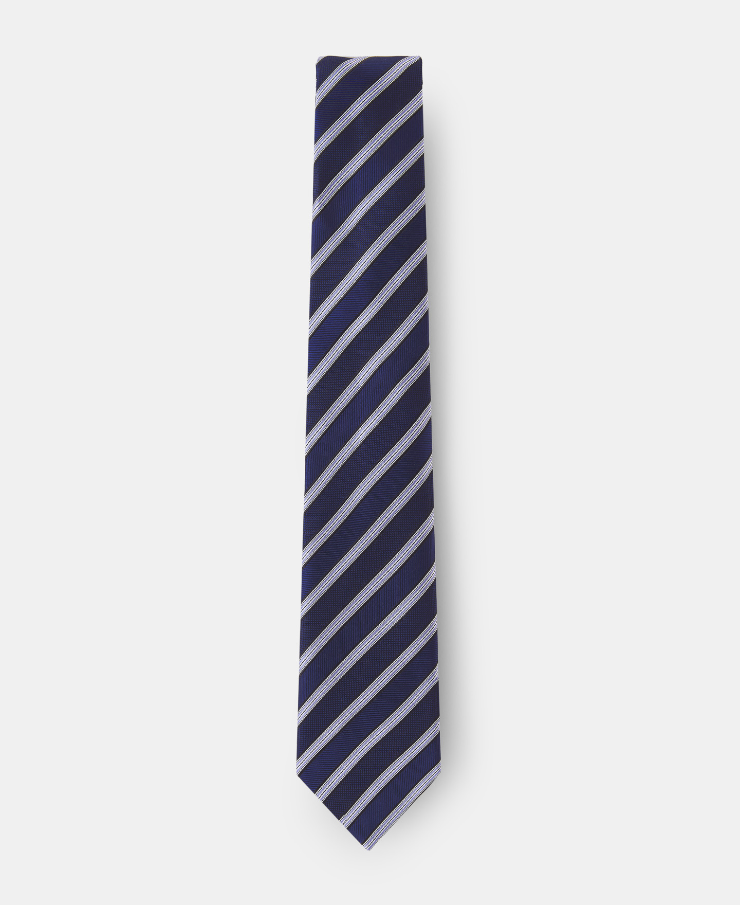 Striped silk tie image number 0