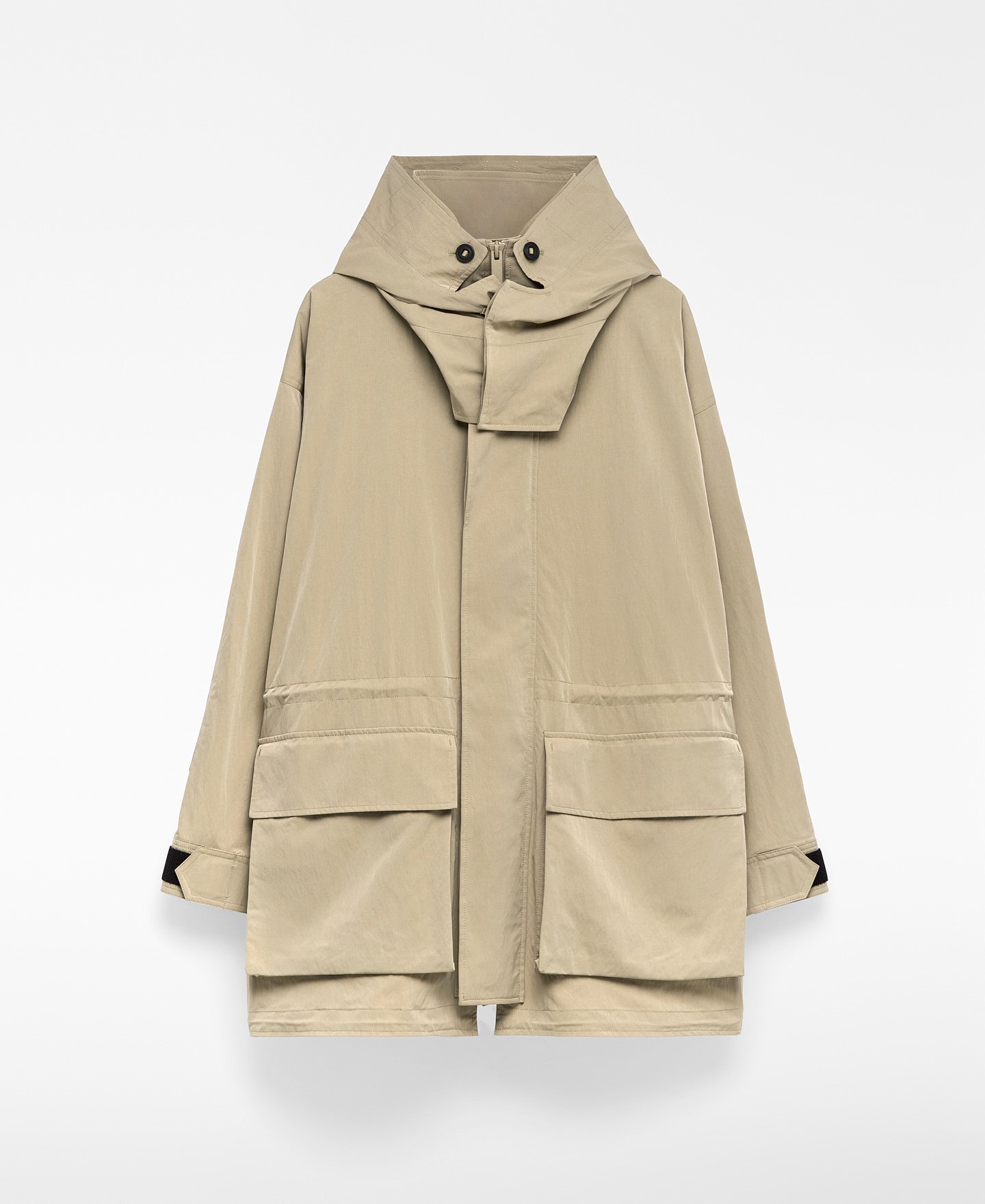 Short technical parka man image number 5