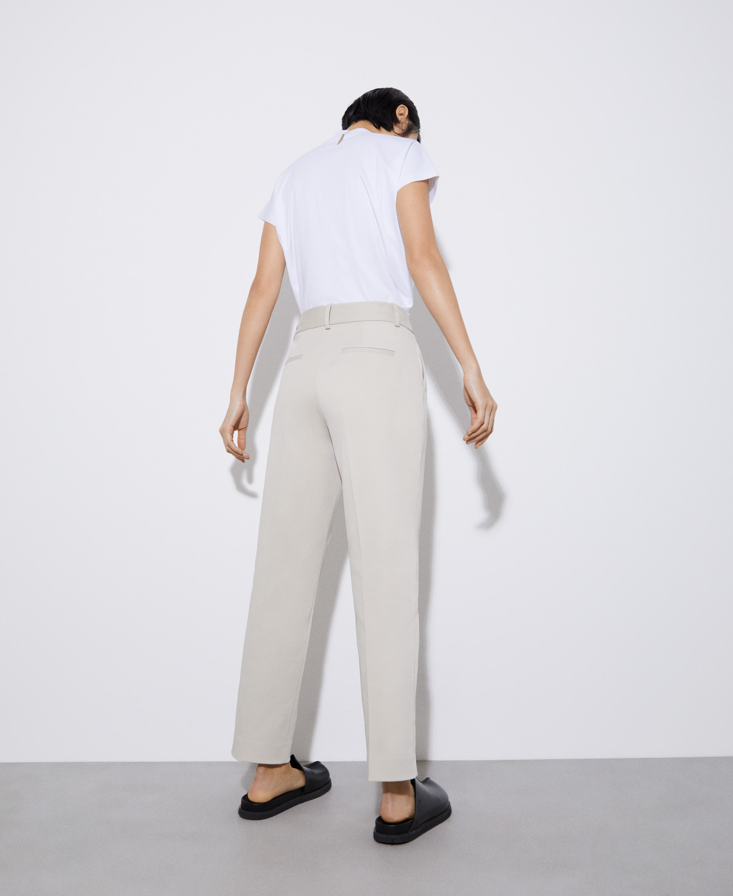 Straight trousers in organic cotton image number 2
